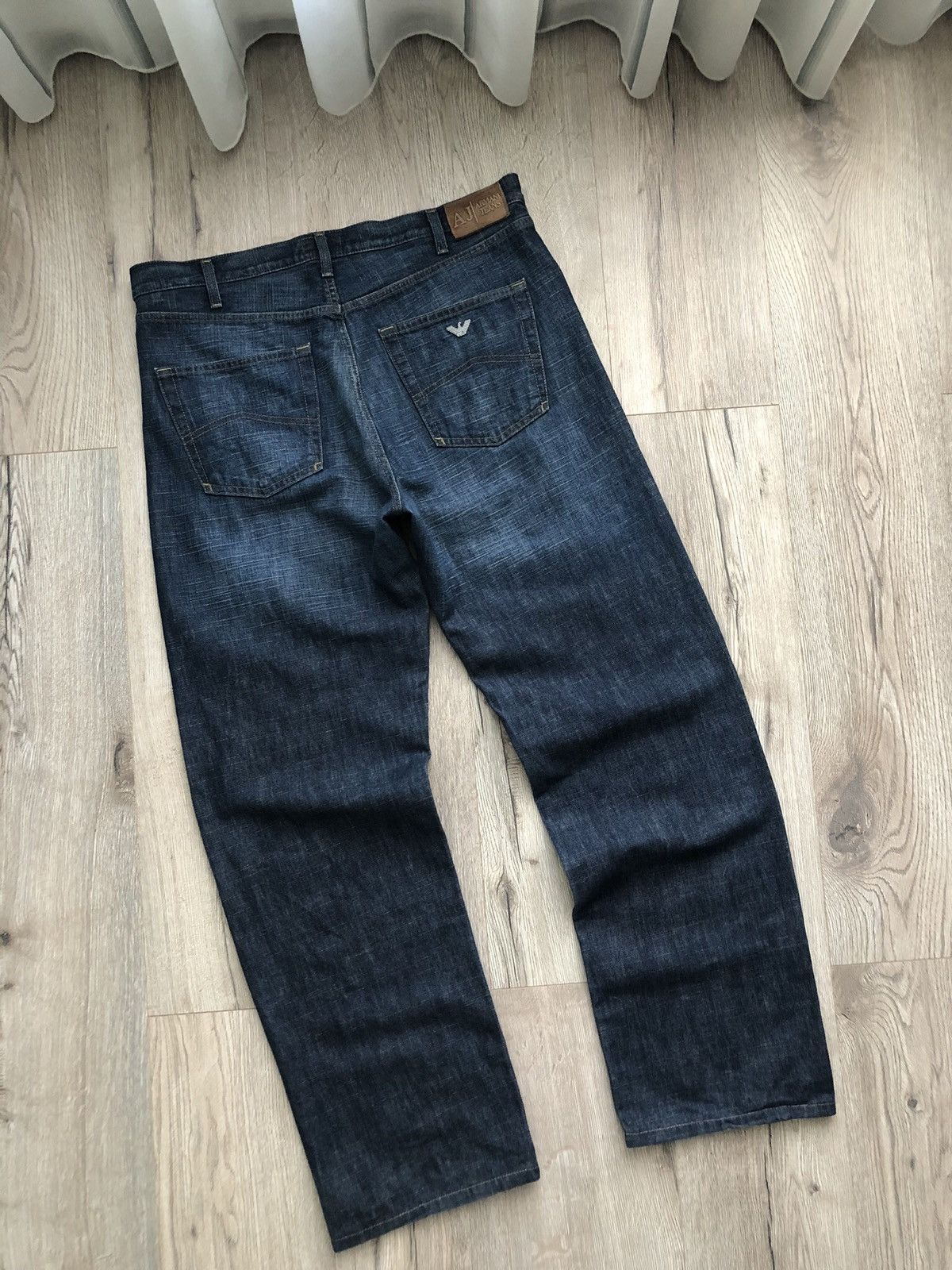 image of Giorgio Armani Armani Jeans Indigo Pants Vintage in Denim, Men's (Size 36)