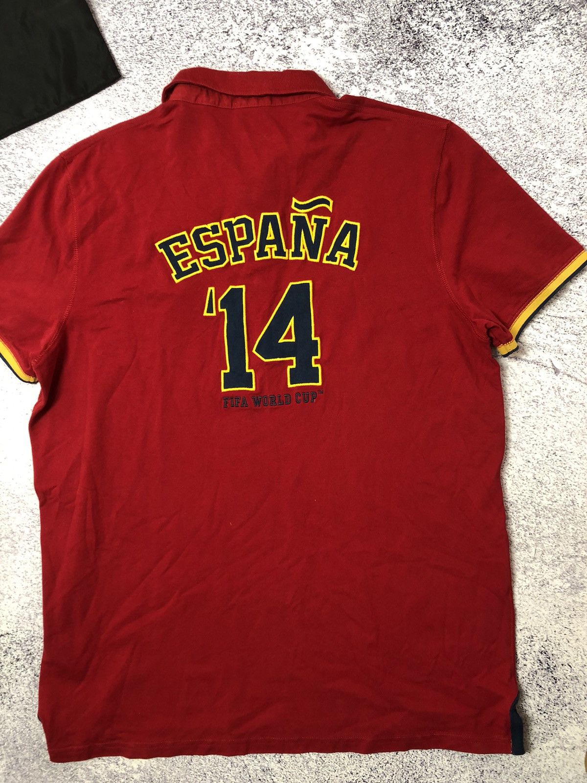 Vintage Vintage soccer jersey Polo Espana FIFA World Cup Brazil y2k Size US XXL / EU 58 / 5 - 7 Thumbnail