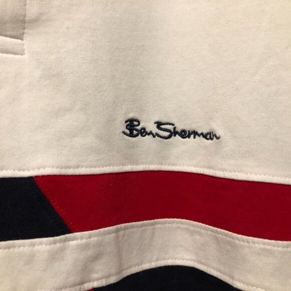Ben Sherman Ben Sherman men's white cotton polo shirt size: XL Size US XL / EU 56 / 4 - 4 Thumbnail