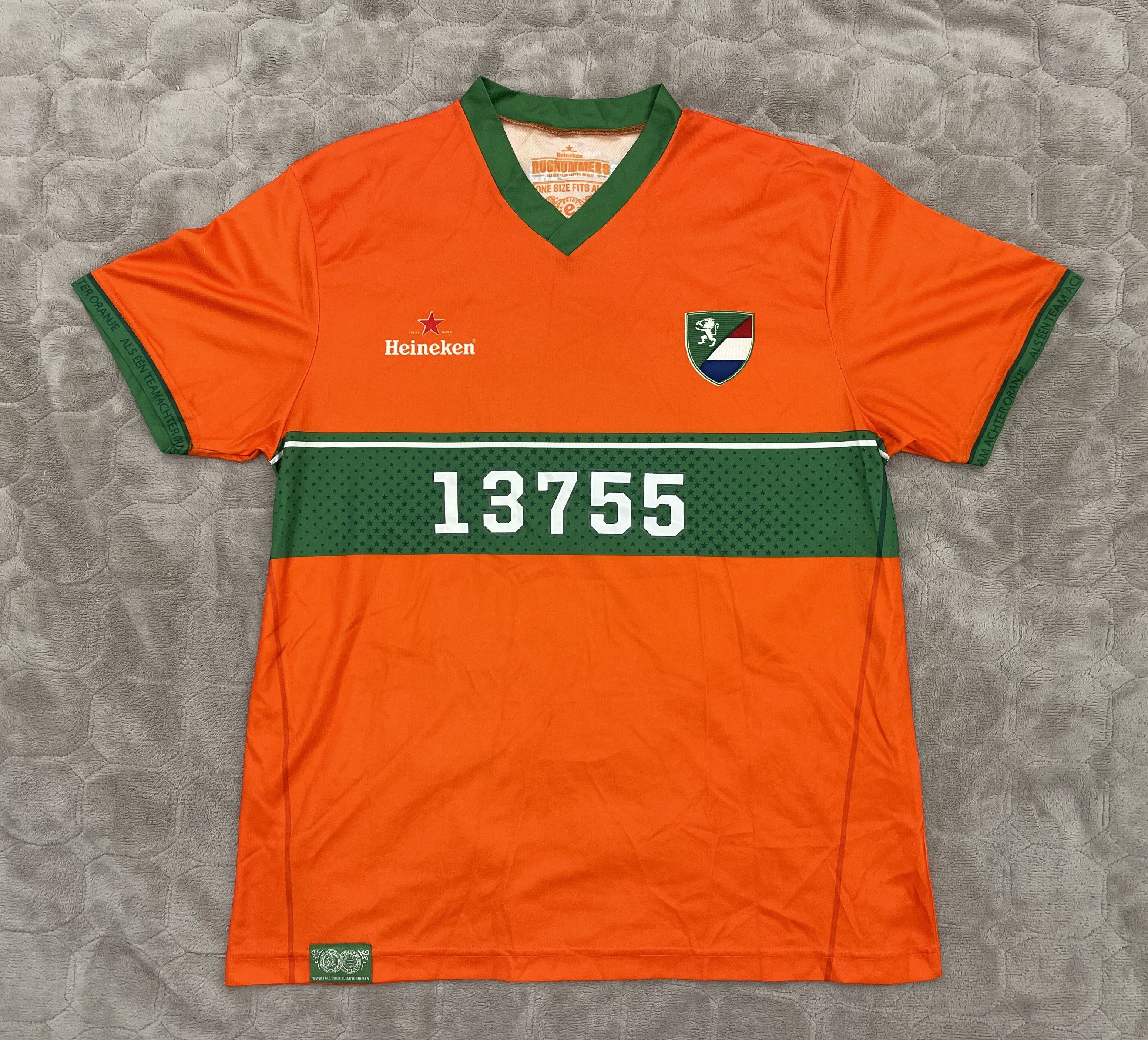 Heineken Heineken Rugnummers Netherlands Running Sport Shirt Jersey Size US L / EU 52-54 / 3 - 1 Thumbnail