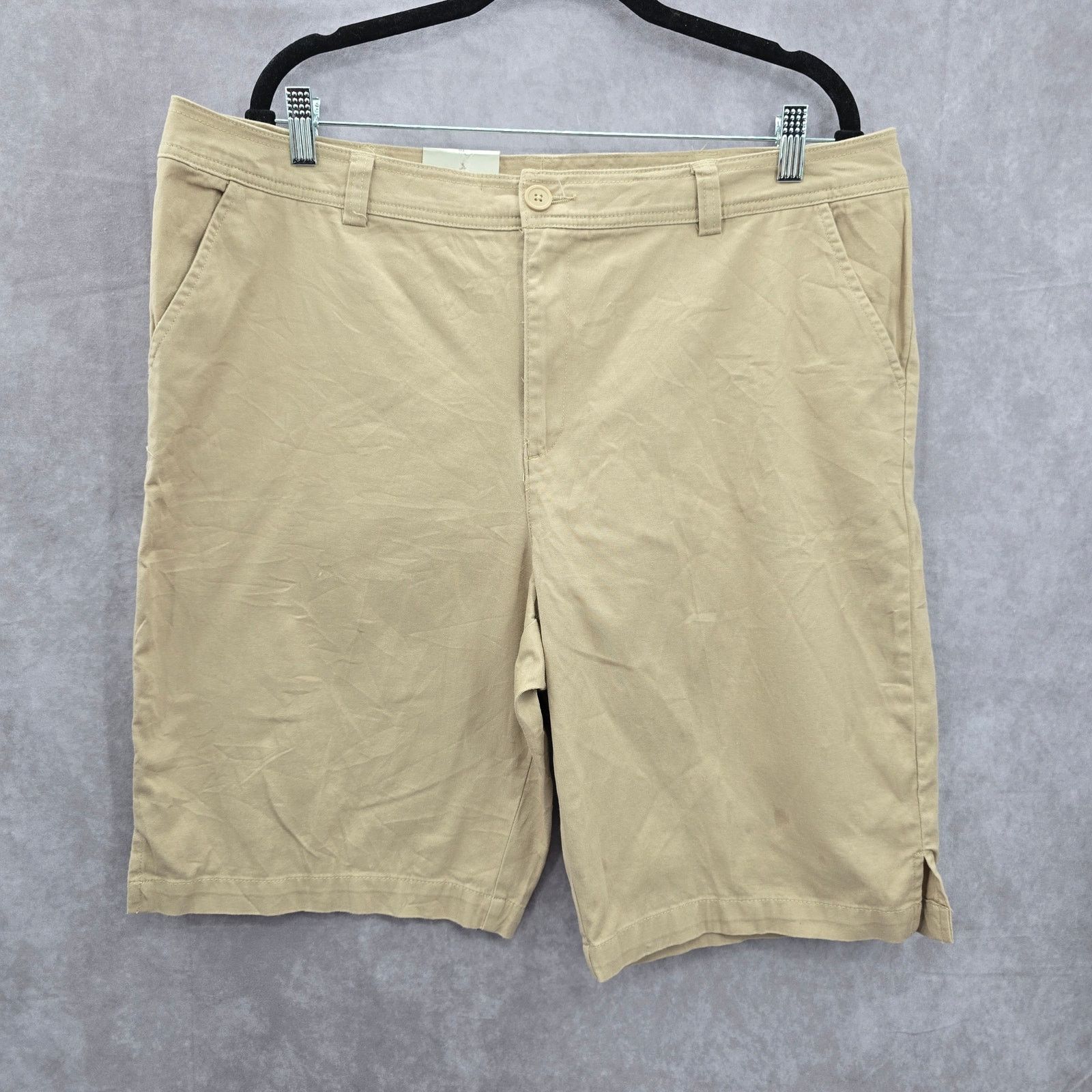 Other White Stag Tan Bermuda Flat Front Cotton Shorts Plus 18 Size 40" / US 18 - 1 Thumbnail