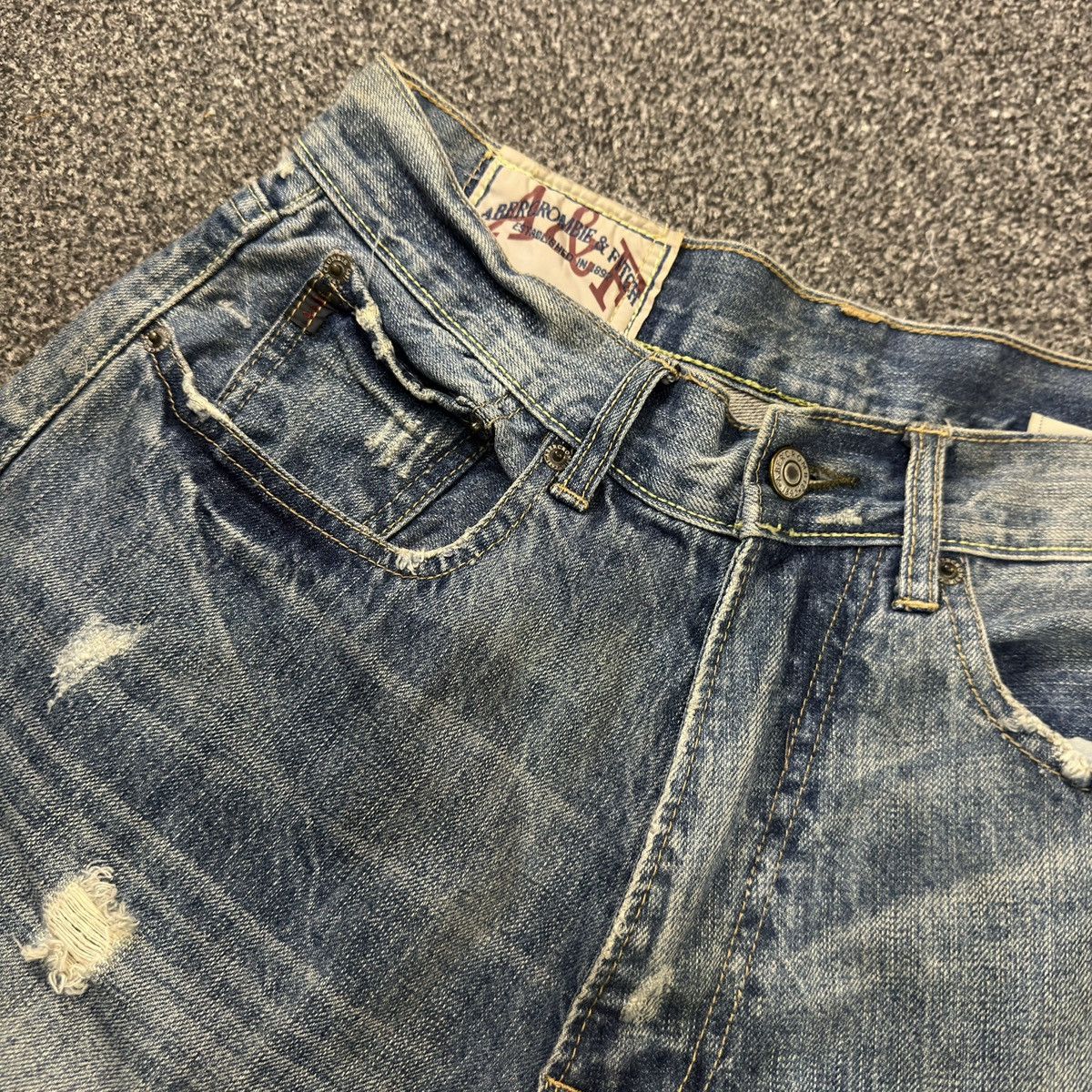 Seditionaries Destroyed Y2K A&F Flared Baggy Distressed Denim Size US 30 / EU 46 - 14 Thumbnail