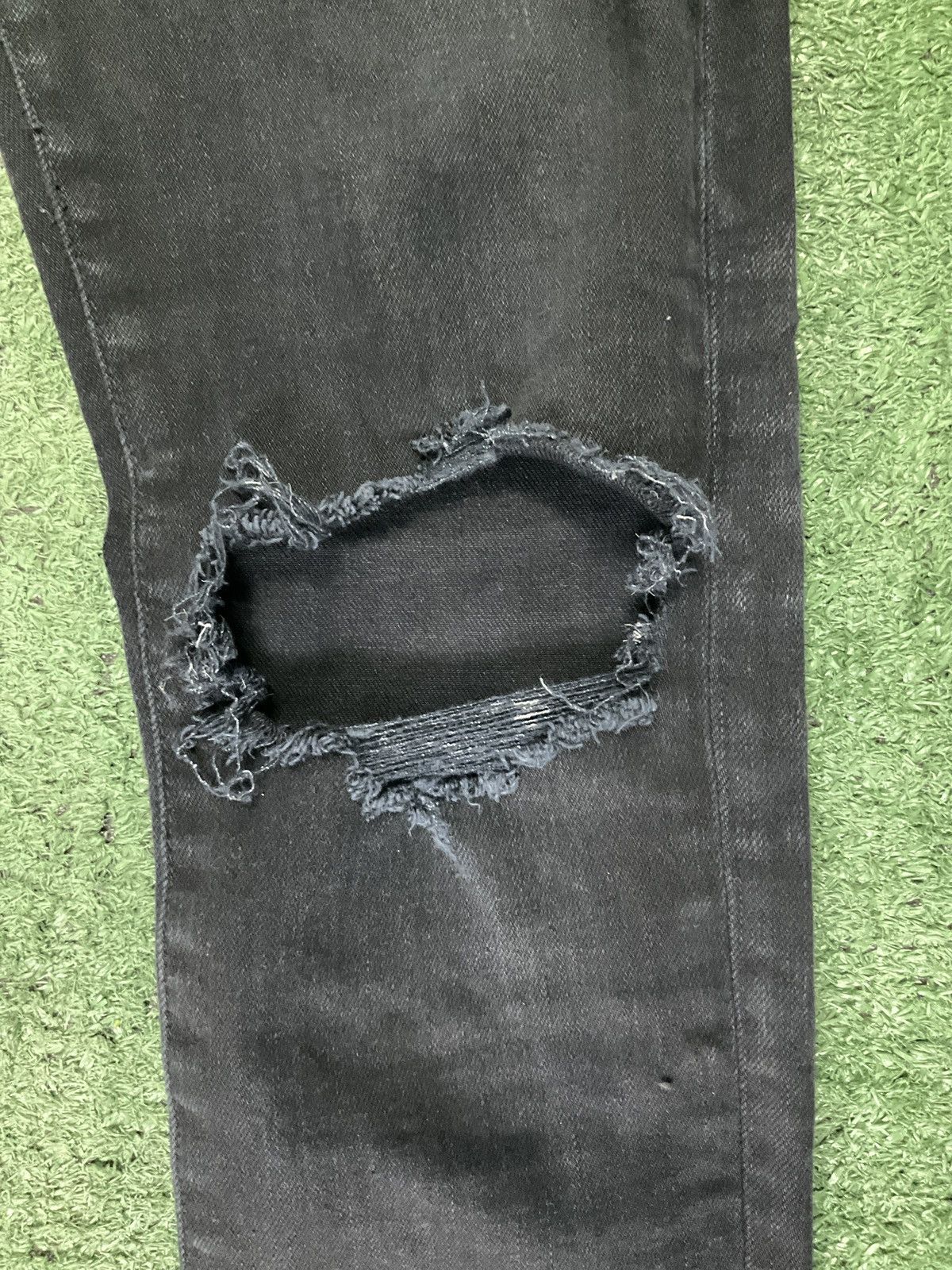 Amiri Amiri MX1 Drip Logo Black Jeans Size US 28 / EU 44 - 3 Thumbnail