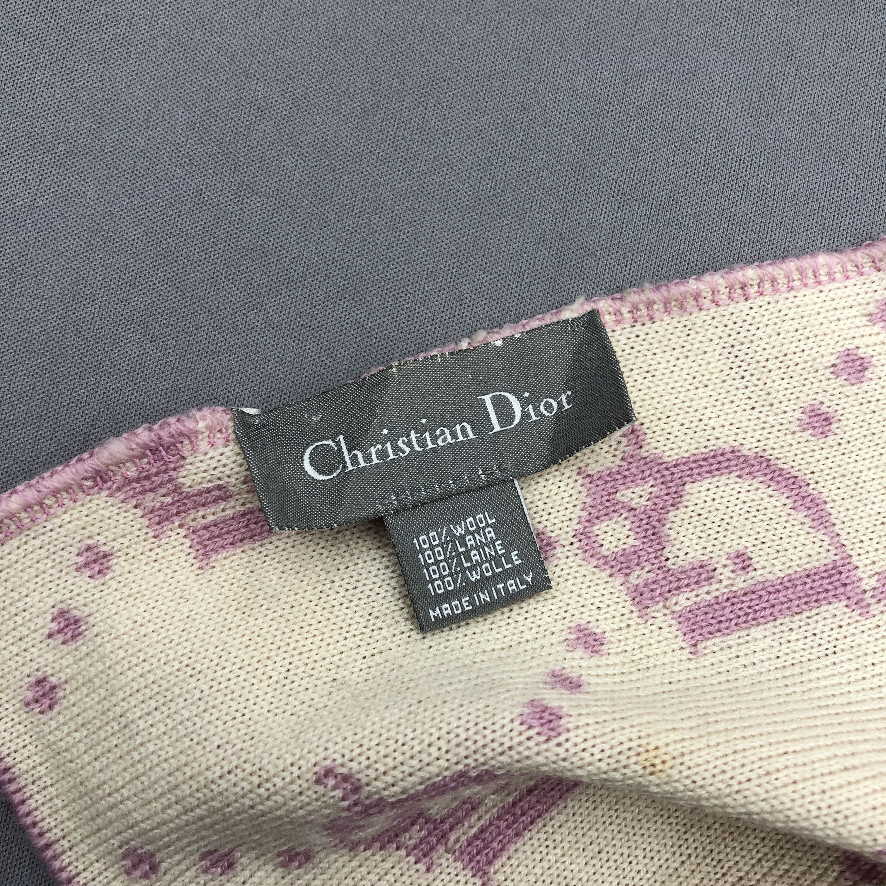 Christian Dior Monsieur × Vintage Vintage Christian Dior Trotter Scarf Muffler Wool Scarves Size ONE SIZE - 9 Thumbnail