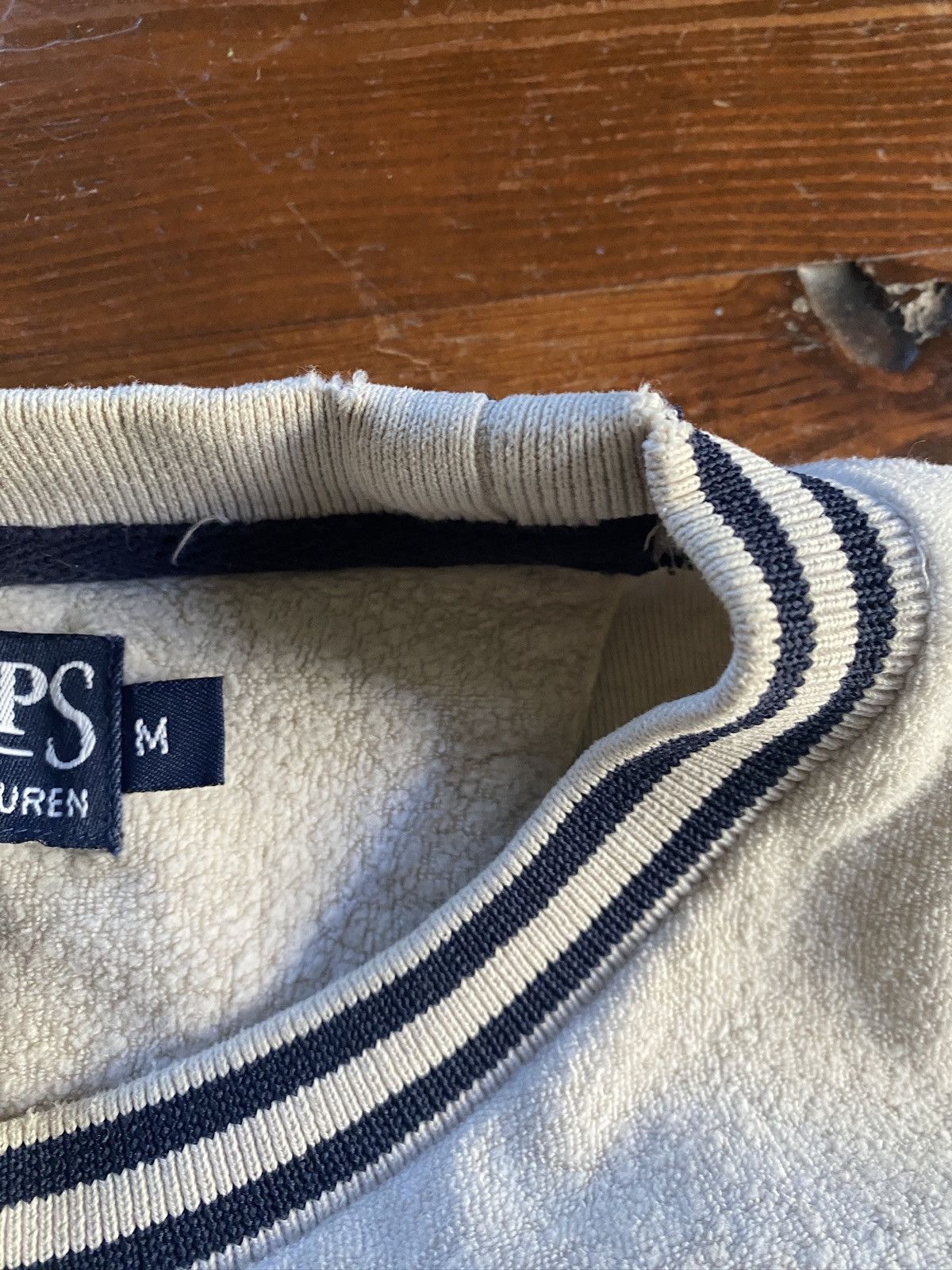 Chaps Ralph Lauren × Vintage Vintage 90’s Chaps Inside Out Style Crewneck Sweatshirt Size US M / EU 48-50 / 2 - 16 Thumbnail