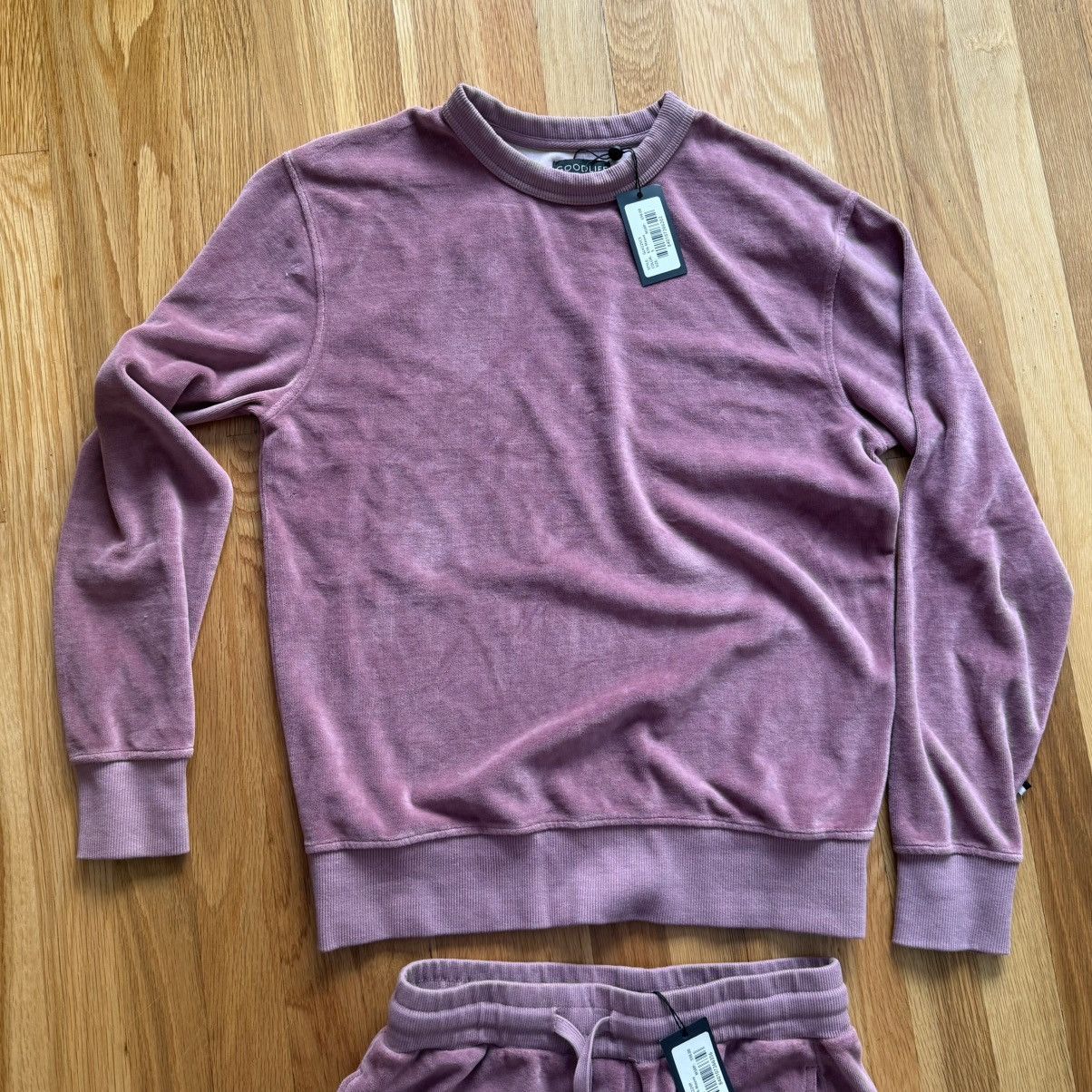 Goodlife Goodlife Velour Sweatsuit Sweatpants & Sweatshirt Set NWT Size US S / EU 44-46 / 1 - 4 Thumbnail