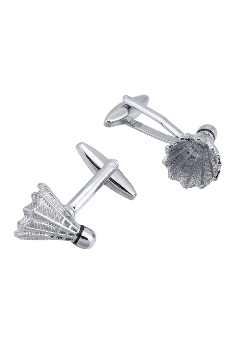 Other Silver Badminton Men Cufflinks Size ONE SIZE - 3 Thumbnail