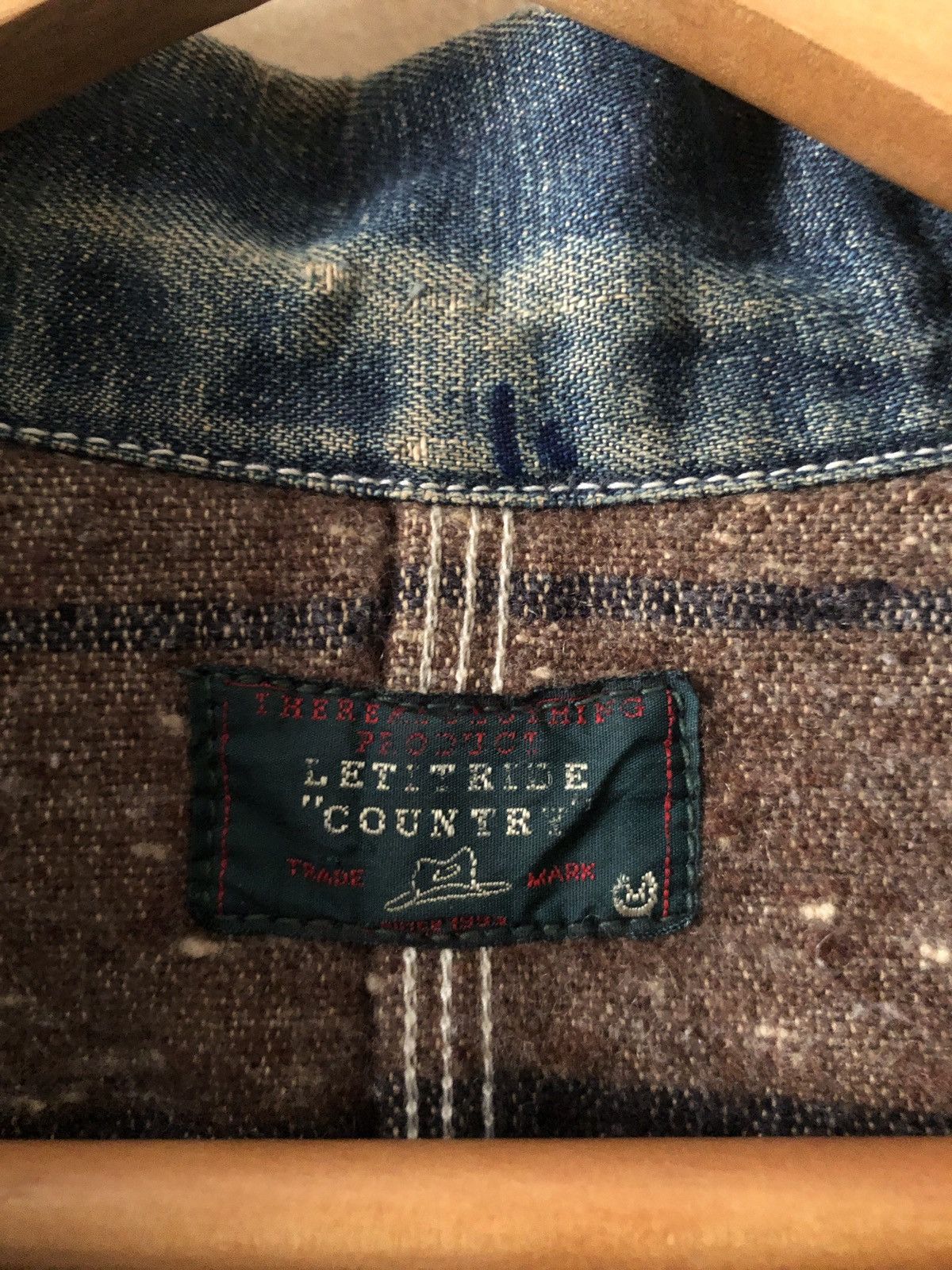 Japanese Brand Vintage Let It Ride ELT Japan Thrashed Chore Cowboy Jacket Size US M / EU 48-50 / 2 - 15 Thumbnail