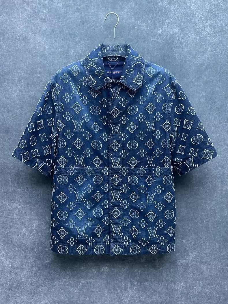 Louis Vuitton Louis Vuitton FW23 Logo Embroidered Casual Short