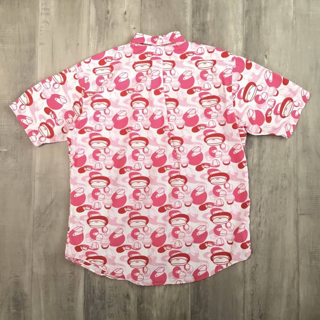 Bape × Nigo BAPE Short sleeve shirt Milo Camo Pink a bathing ape NIGO Size US S / EU 44-46 / 1 - 3 Thumbnail