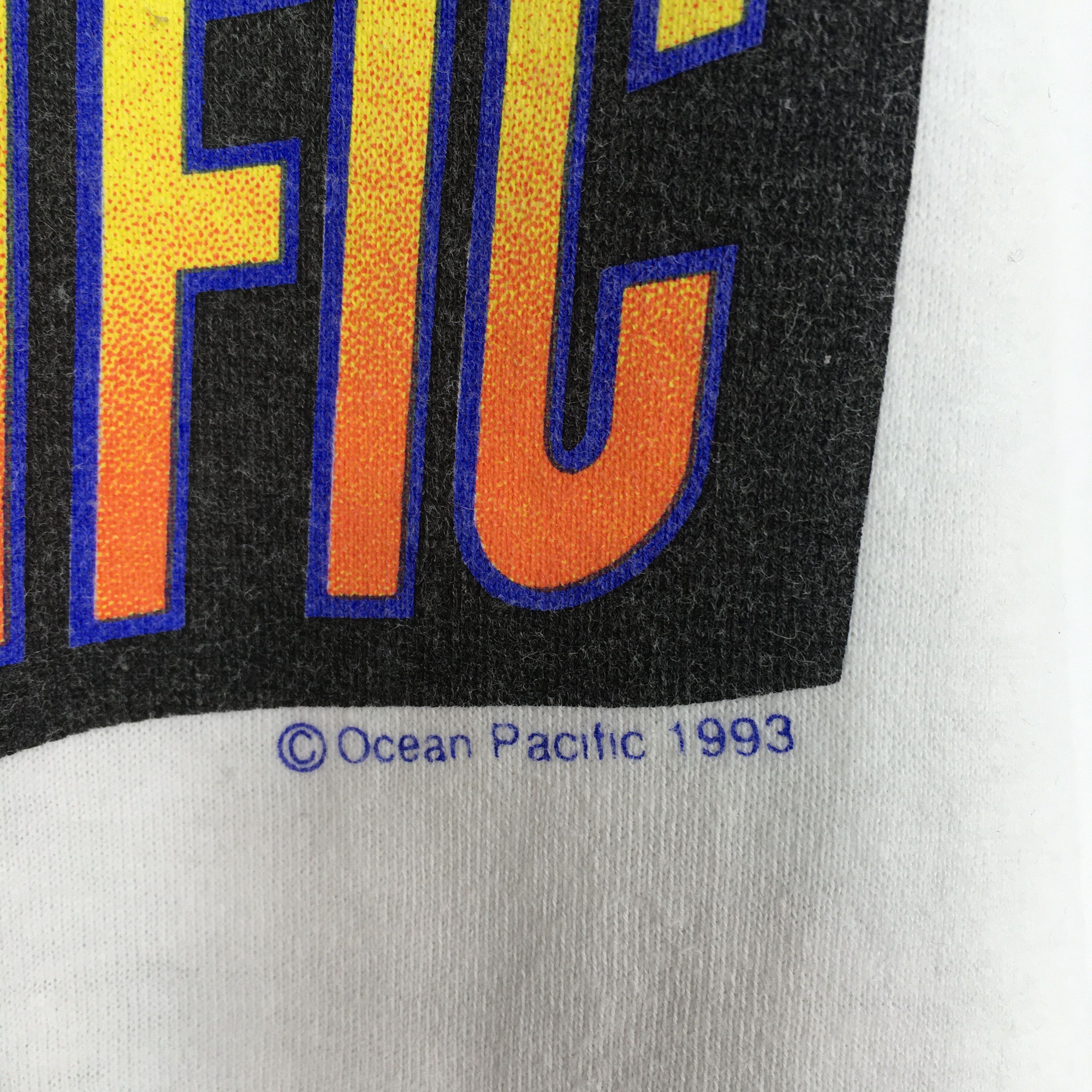 Body Glove × Ocean Pacific × Vintage Vintage 90's Ocean Pacific Surfer White T shirt Medium Size US M / EU 48-50 / 2 - 8 Thumbnail