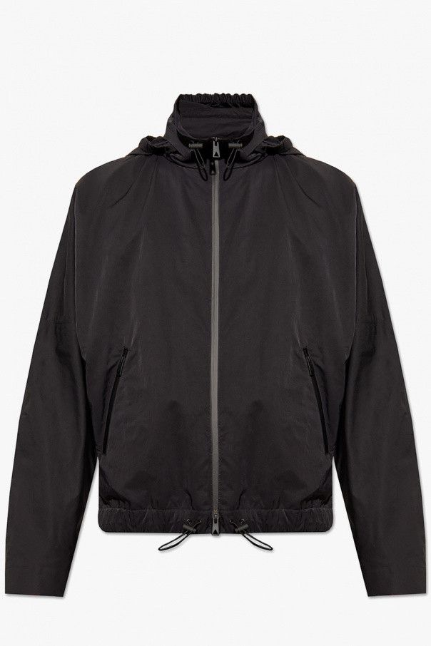 o1lv12m1024 Tech Nylon Jacket in Black