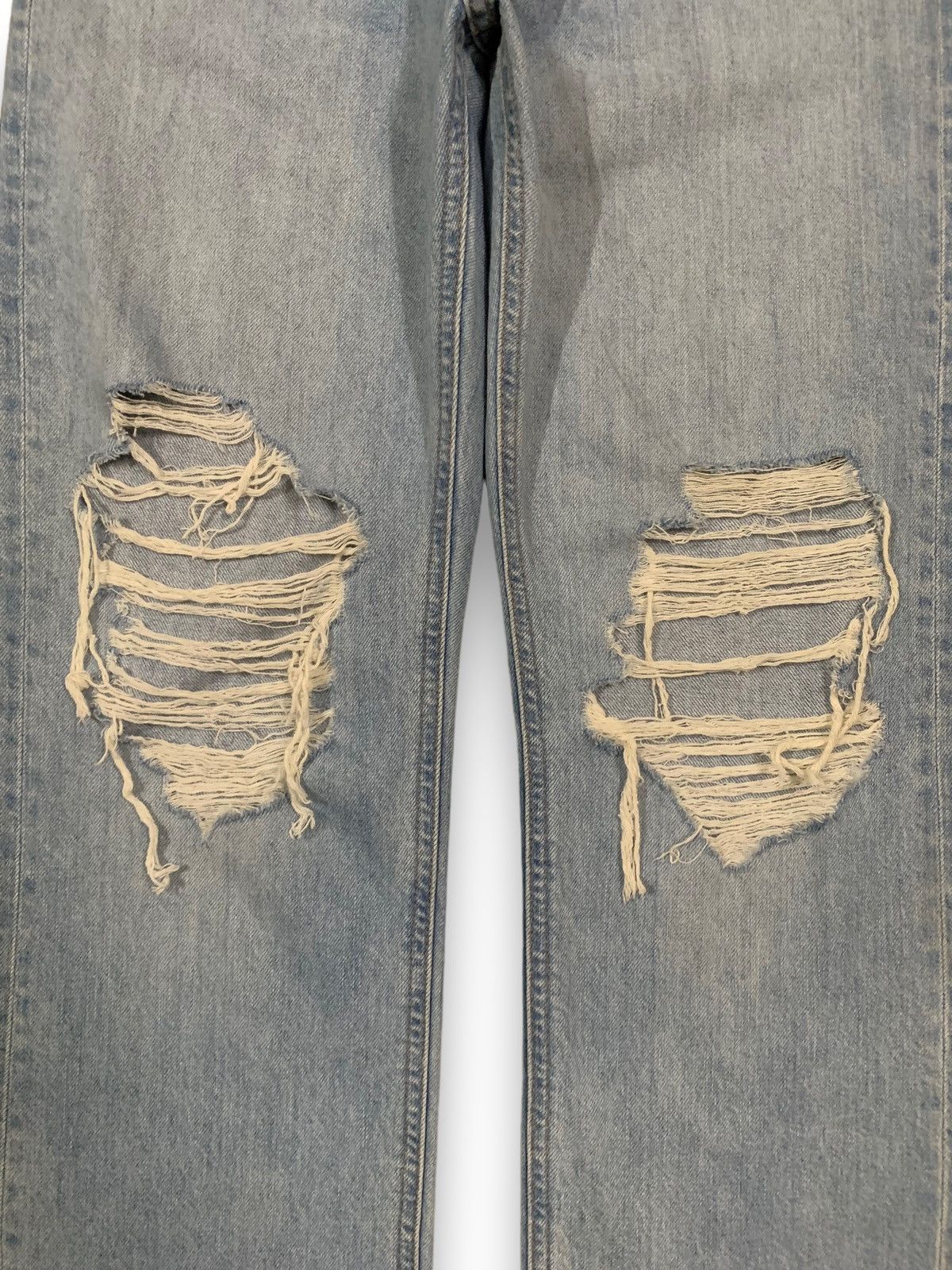 Undercover × Uniqlo Vintage Uniqlo Faded Straight Leg Distressed Grunge Jeans Size US 27 - 5 Thumbnail