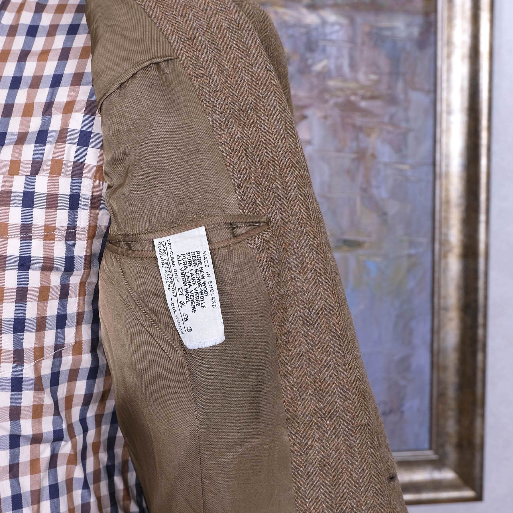 Chester Barrie Chester Barrie, Handmade Tweed Jacket, Size 40, RRP 1400 e Size 40L - 5 Thumbnail