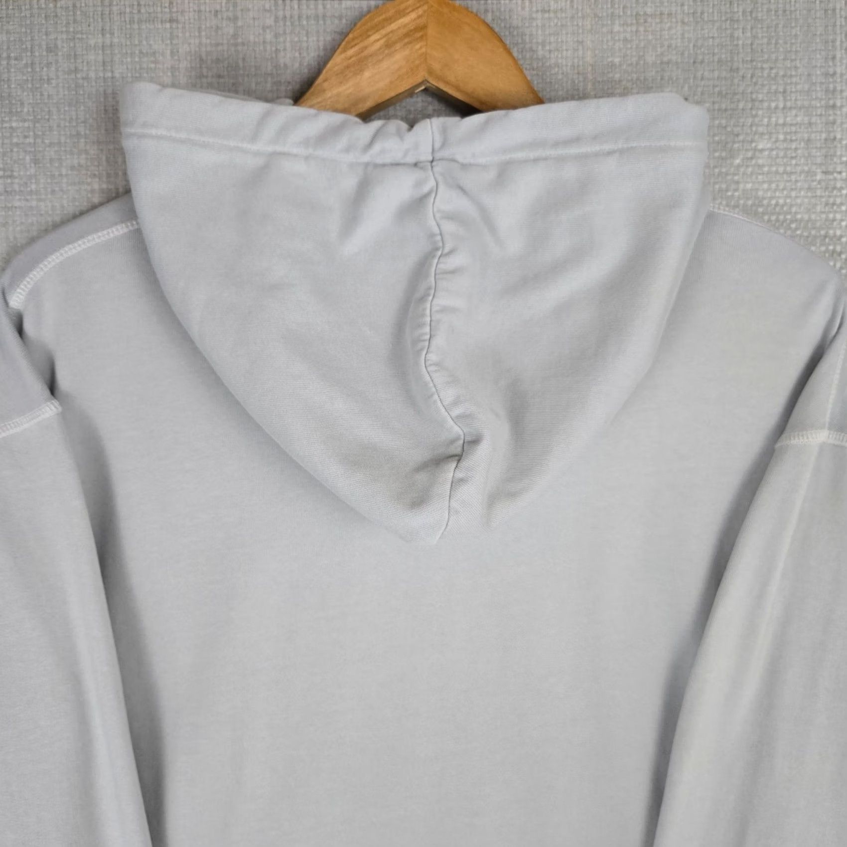 Vintage OFFICINE GENERALE Mens Pullover Hooded Sweatshirt Cotton Gray XL Sweatshirt Hooded Pullover Knit New Old Stock Mens Clothing Womens? Size US XL / EU 56 / 4 - 5 Thumbnail