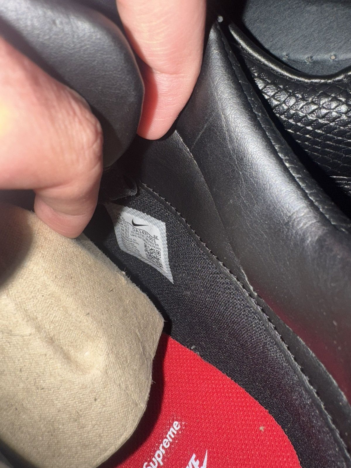 Nike × Supreme Nike x Supreme Air Max Goadome Black Size US 12.5 / EU 45-46 - 7 Thumbnail