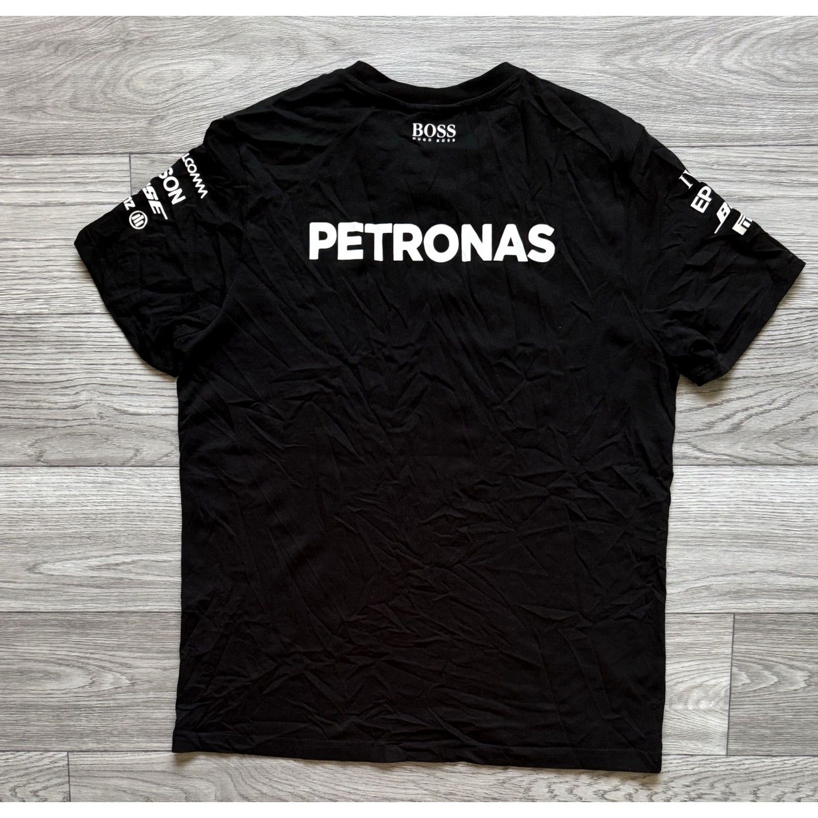 Mercedes-Benz Mercedes AMG F1 Petronas Team Black T Shirt Mens XL Size Regular Short Sleeve Men Xl Black AMG F1 Petronas Team T Shirt Mens XL Size US XL / EU 56 / 4 - 2 Thumbnail