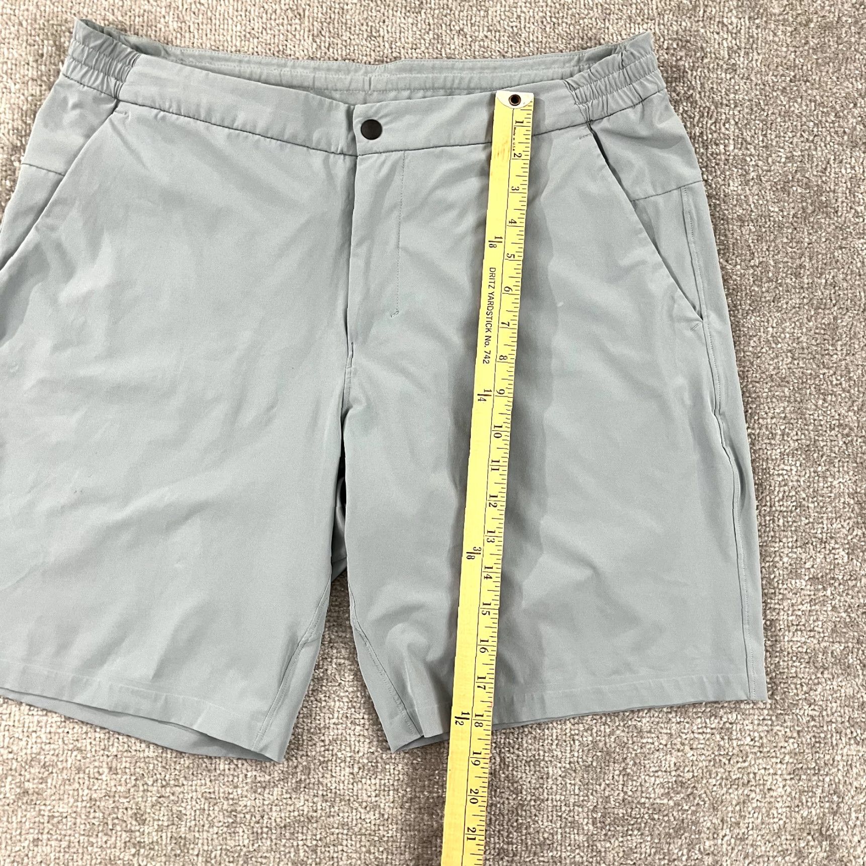 Lululemon LULULEMON Shorts Mens 34 x 9" Blue Gray Chino Golf Performance Stretch Preppy Shirt? Size US 34 / EU 50 - 7 Thumbnail