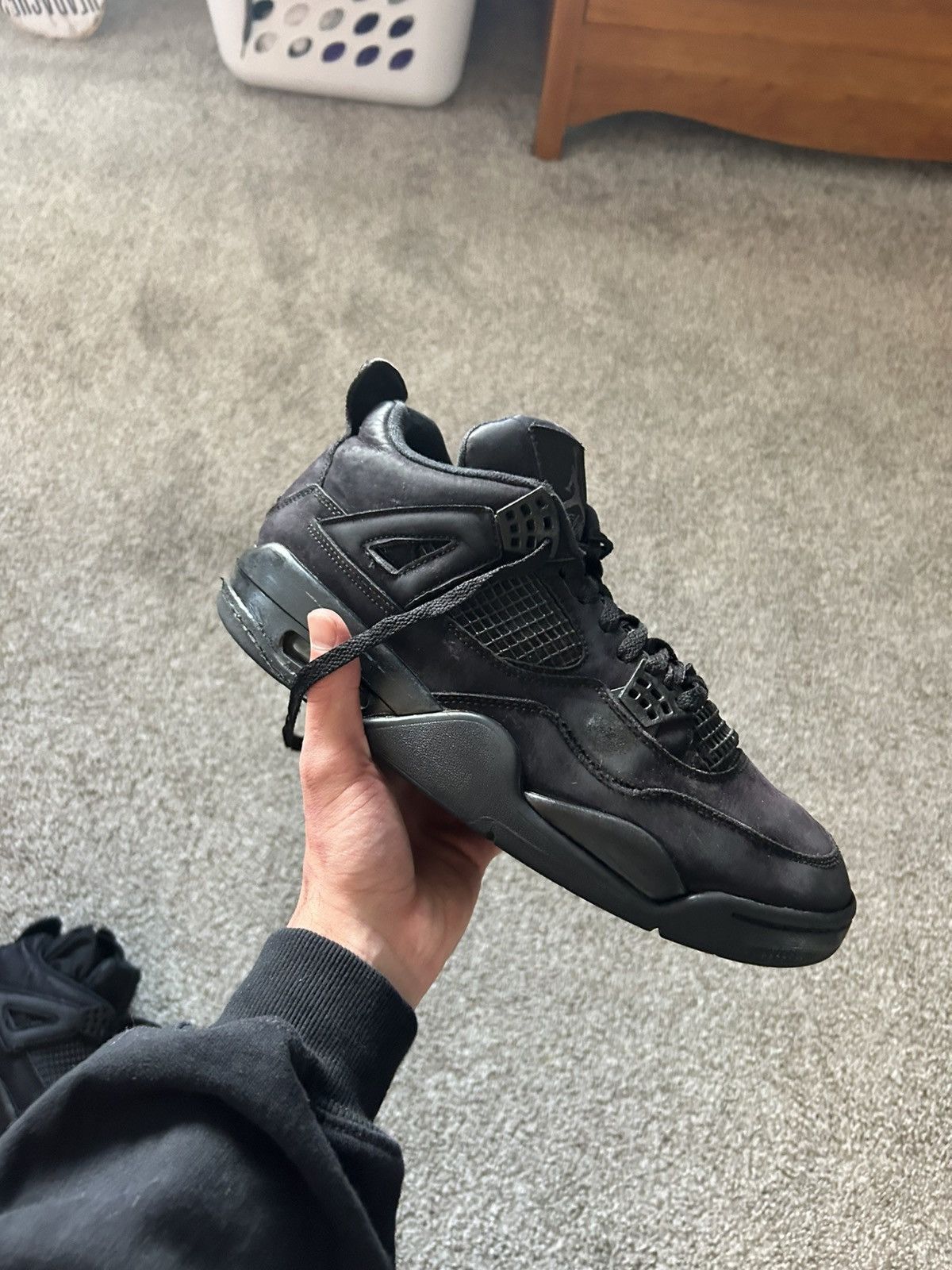 Nike Black cat Jordan 4s OG Size US 9.5 / EU 42-43 - 7 Thumbnail