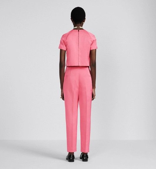 Dior o1w1db10824 Straight-Cut Pant in Pink Size 25" / US 0 / IT 36 - 6 Thumbnail