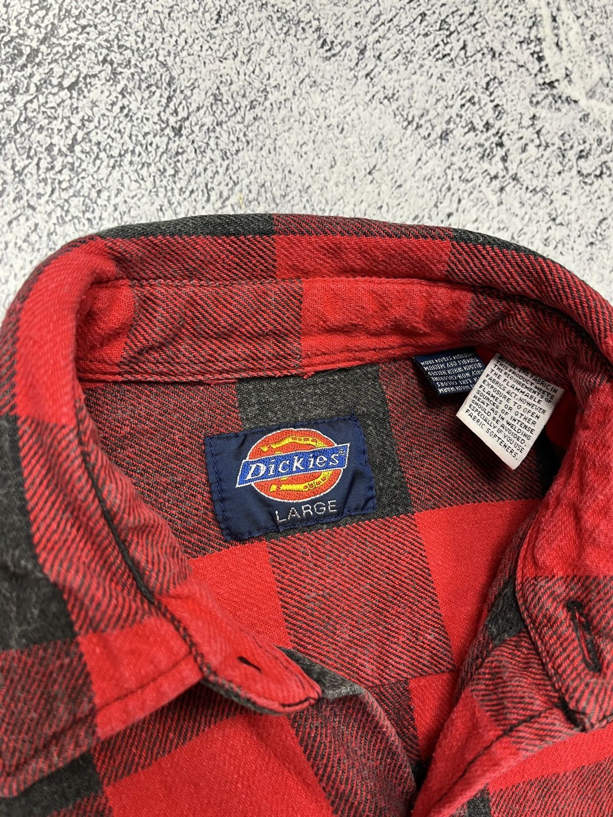 Dickies × Vintage Vintage Dickies Flannel Plaid Shirt Jacket Checked 90’s Rare Size US L / EU 52-54 / 3 - 7 Thumbnail