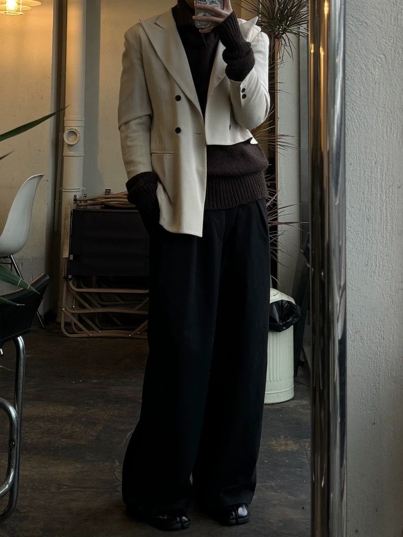 Yohji Yamamoto Yohji Yamamoto size s Asymmetric structure blazer 2505-Nex Size 36S - 6 Thumbnail