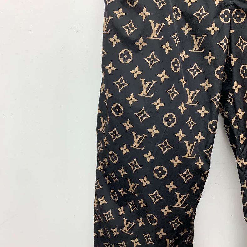 Louis Vuitton Louis Vuitton Dark brown corset casual trousers with logo Size 33" - 4 Thumbnail