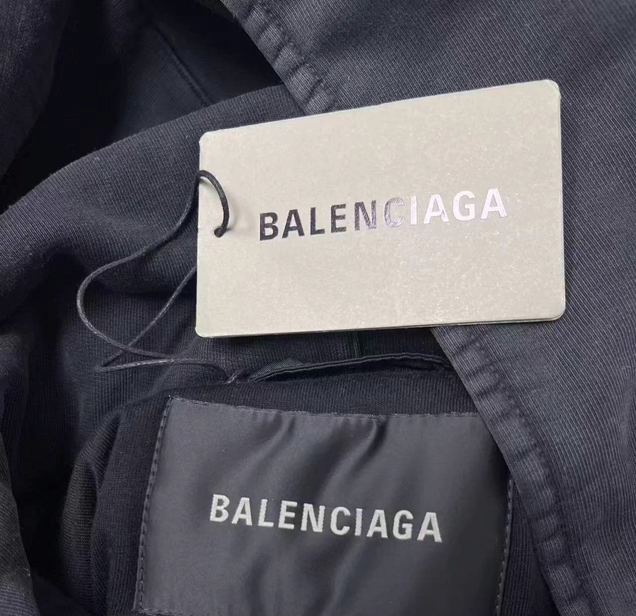 Balenciaga Balenciaga logo hooded zip short jacket W black 36 Size XS / US 0-2 / IT 36-38 - 4 Thumbnail