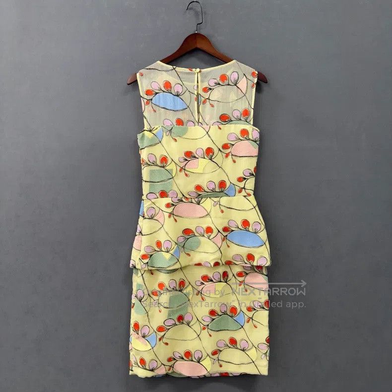 Fendi Fendi Printed Dress Size S / US 4 / IT 40 - 2 Thumbnail