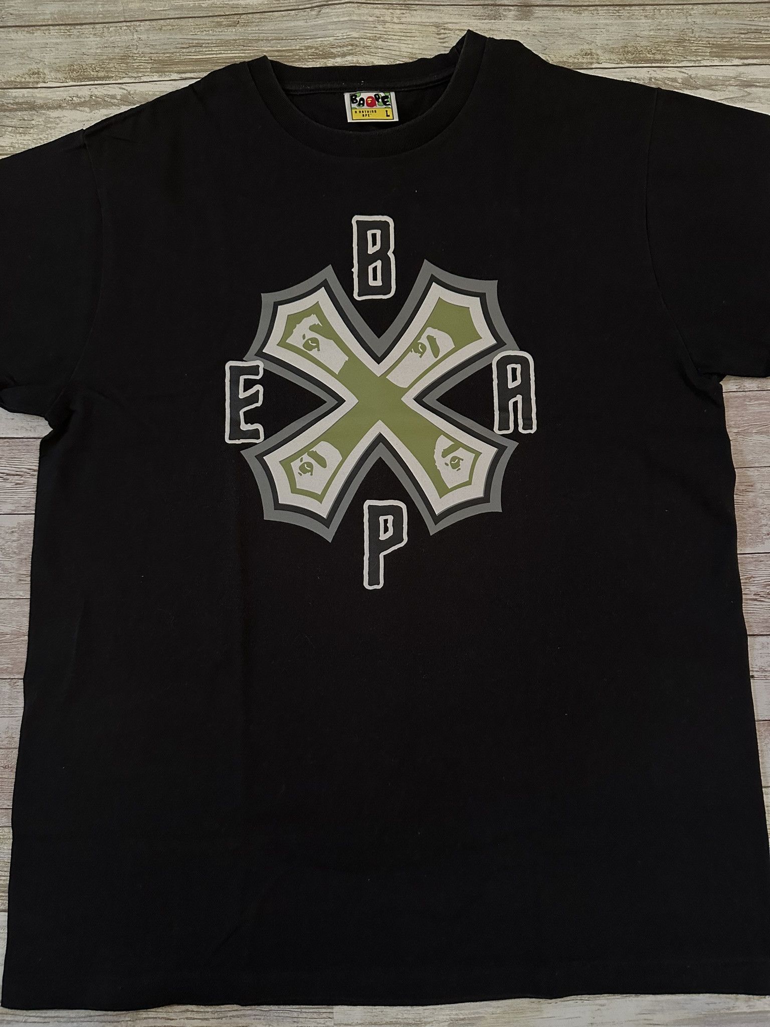Bape Bape Biker Cross Tee Size US L / EU 52-54 / 3 - 2 Thumbnail