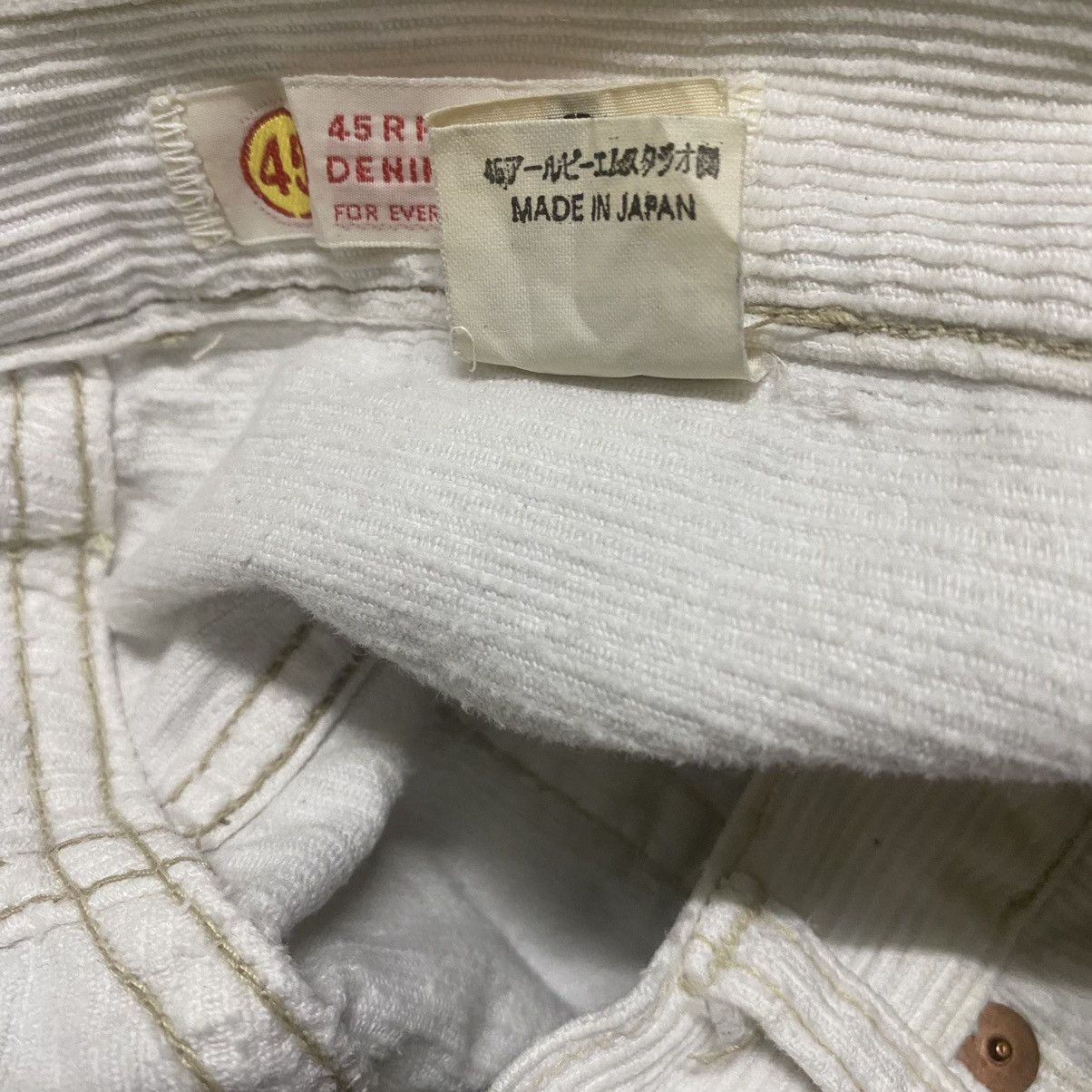 45rpm Vintage 45rpm White Corduroy Pants Size US 29 - 18 Thumbnail