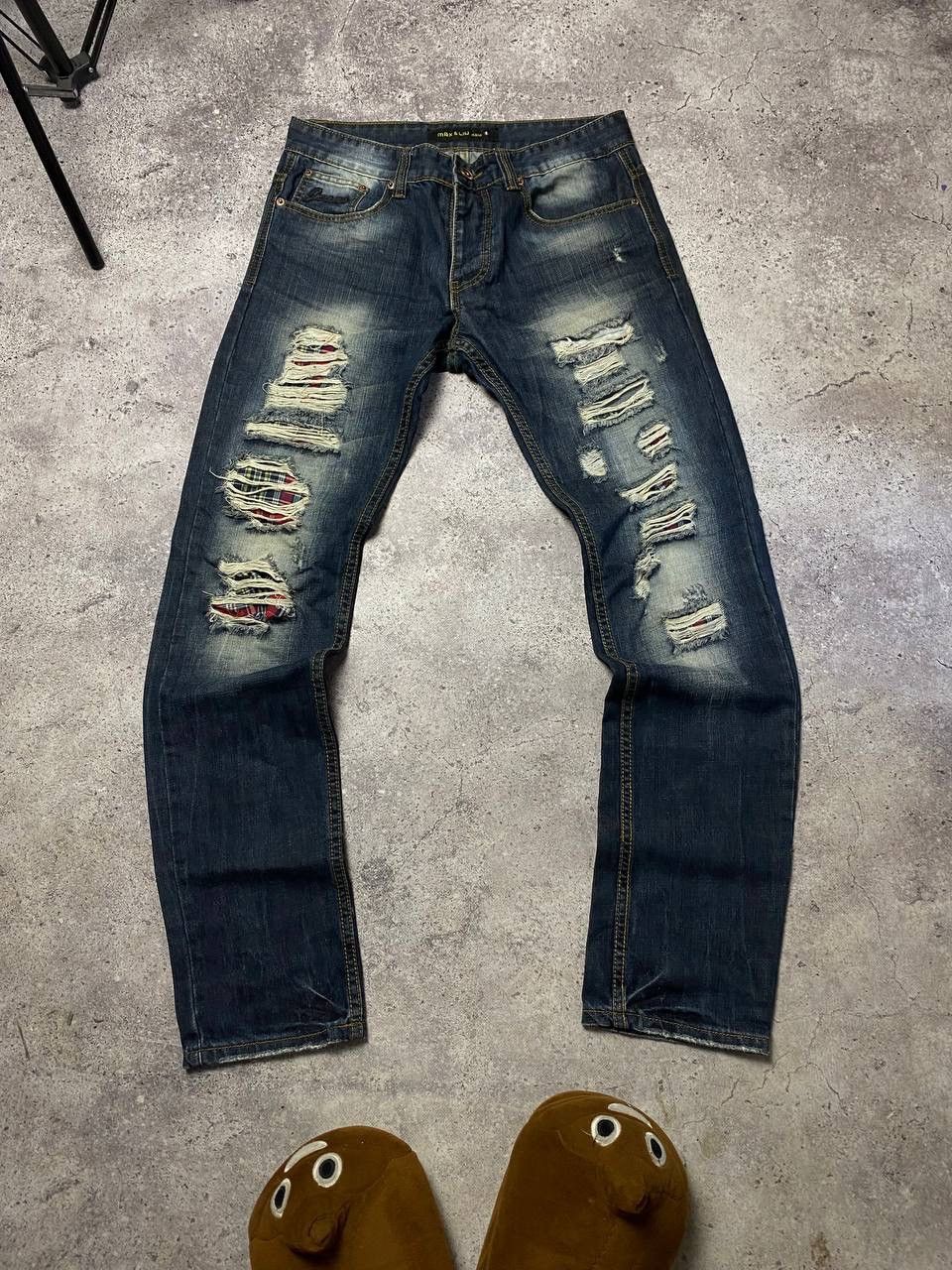 Japanese Brand × Vintage Vintage Max&Liu Pants Denim Junya Watanabe Vibe Y2k Size US 30 / EU 46 - 1 Thumbnail