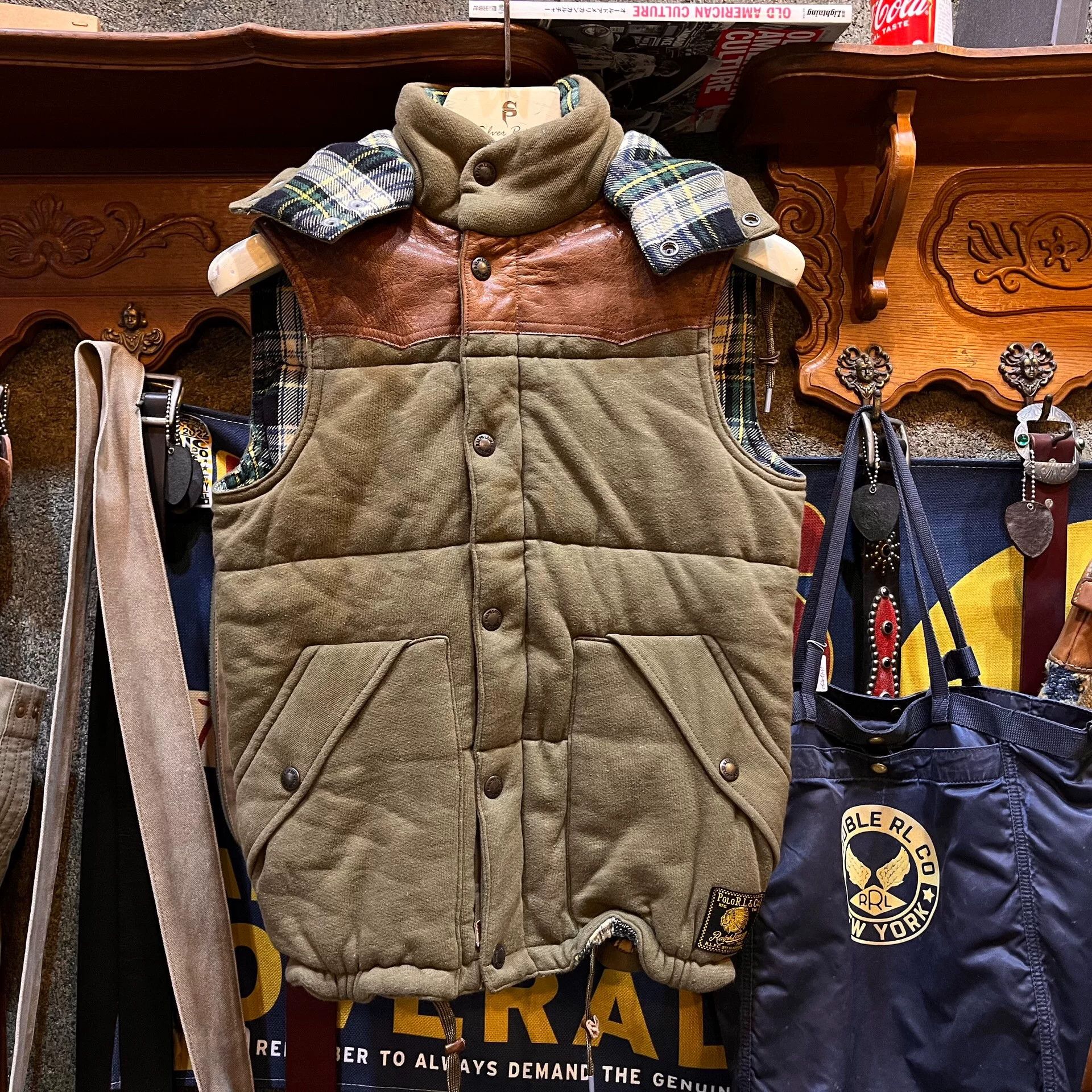 RRL Ralph Lauren Ralph Lauren RRL Plaid Cotton Vest Size US S / EU 44-46 / 1 - 1 Thumbnail