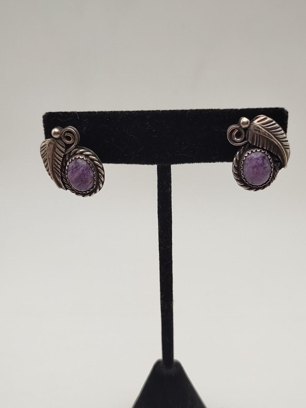 The Unbranded Brand VTG Navajo Sterling Charoite Set Jayson Livingston Size ONE SIZE - 4 Thumbnail