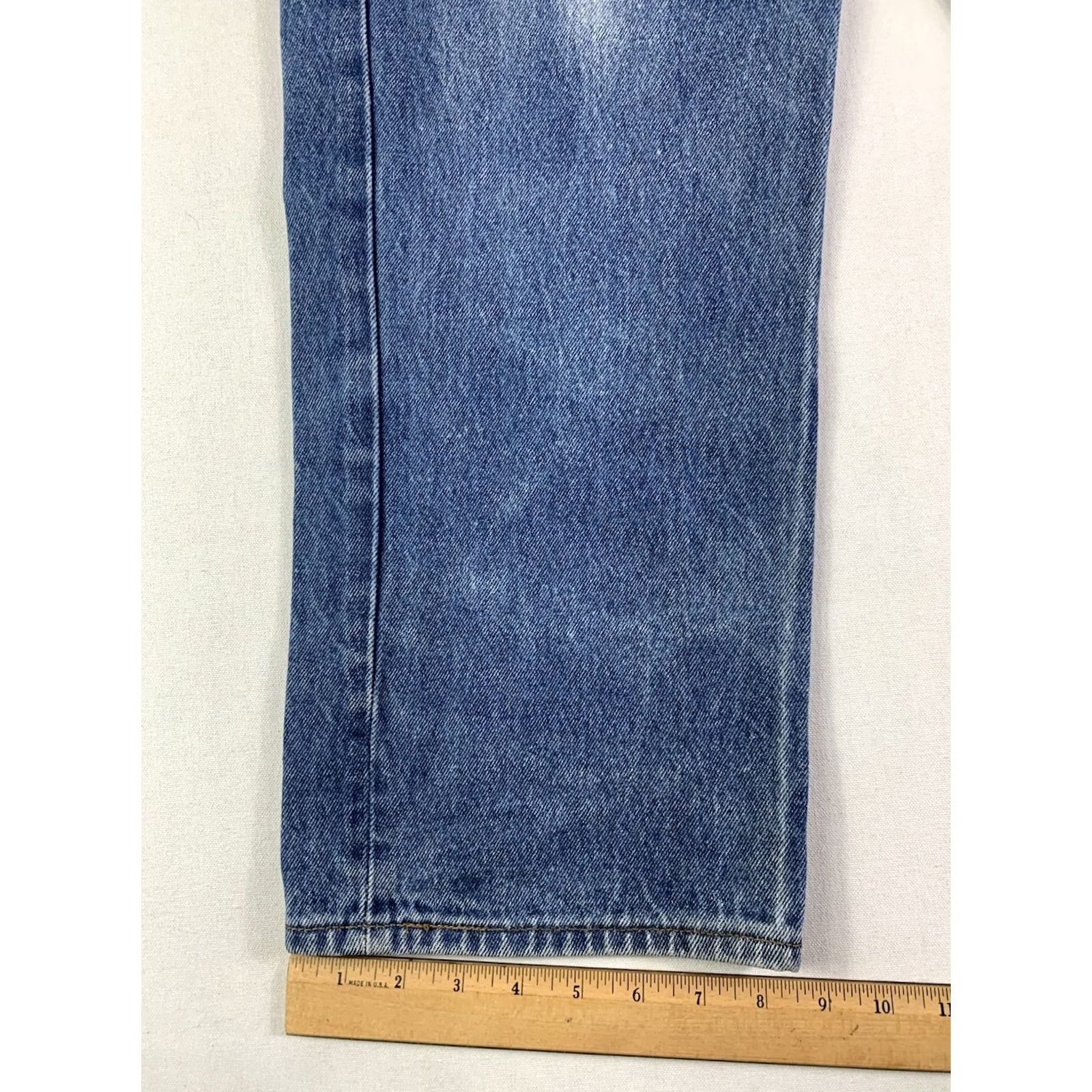 Levi's VINTAGE Levi's 501 Jeans Mens Regular 38x30 Blue Button Fly USA 2002 Denim 5-Pocket Straight Jeans Mens 90s USA Size US 38 / EU 54 - 3 Thumbnail