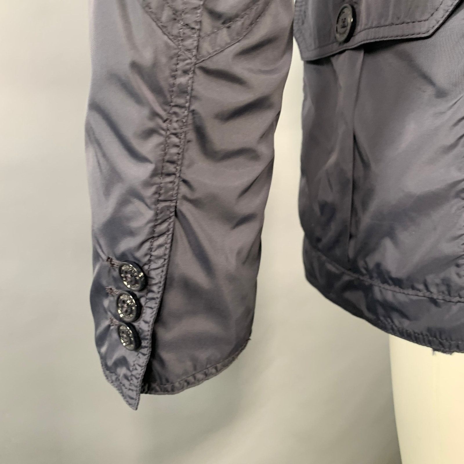 Moncler MONCLER Size M Navy Nylon Zip Buttons Windbreaker Jacket Size US M / EU 48-50 / 2 - 5 Thumbnail