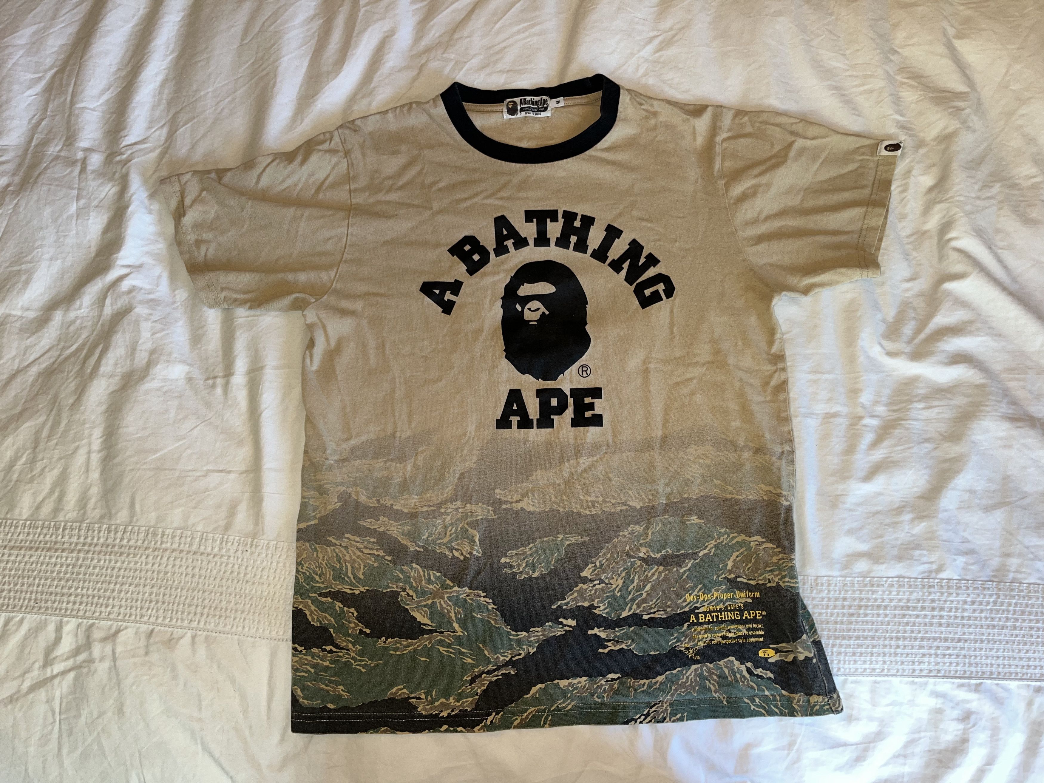 Bape Tiger Camo Gradation College Tee Size US M / EU 48-50 / 2 - 1 Thumbnail