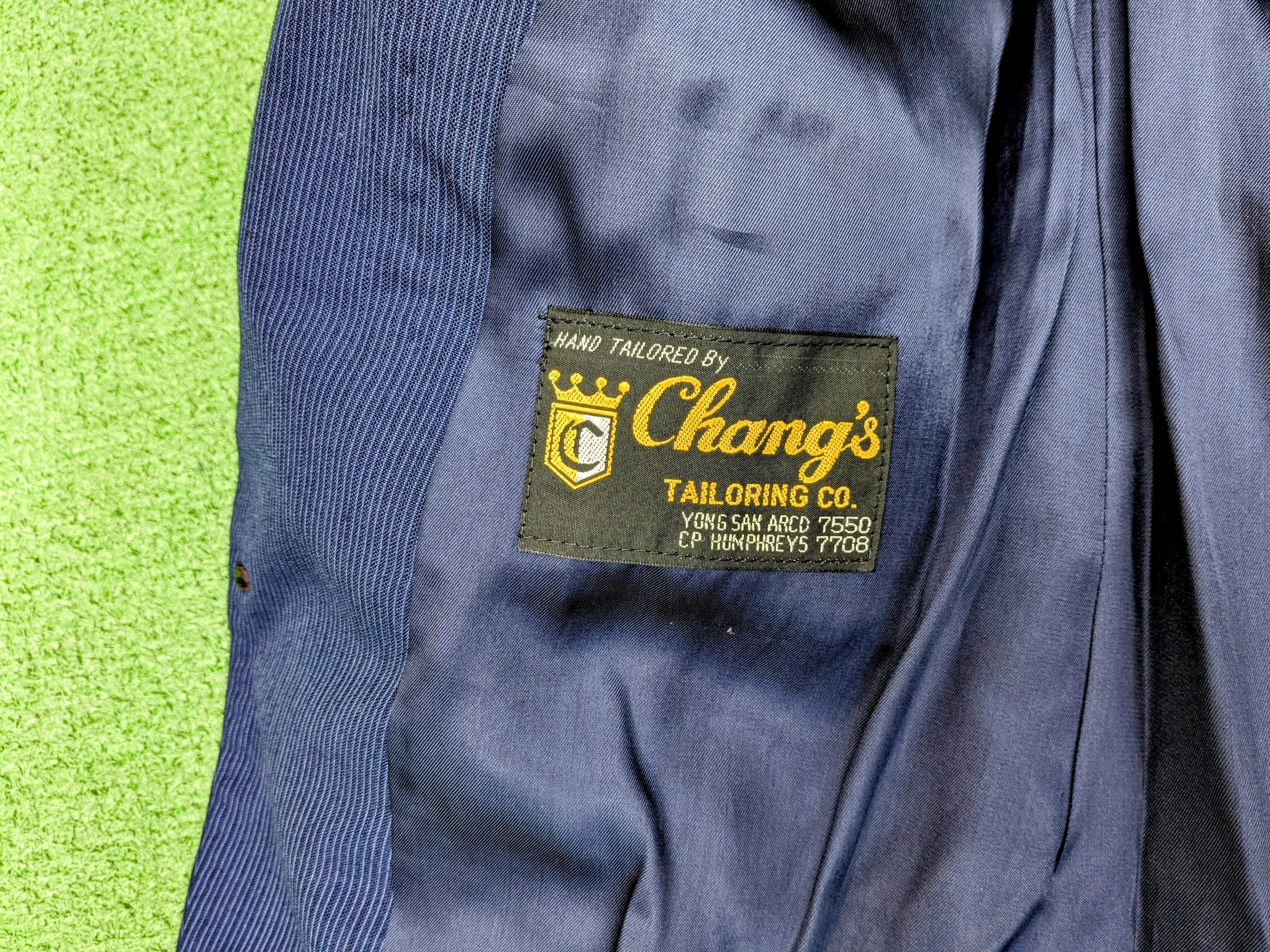 Other VTG Bespoke Navy Stripe 38S Hand Tailored Blazer Jacket Coat Size 38S - 6 Thumbnail