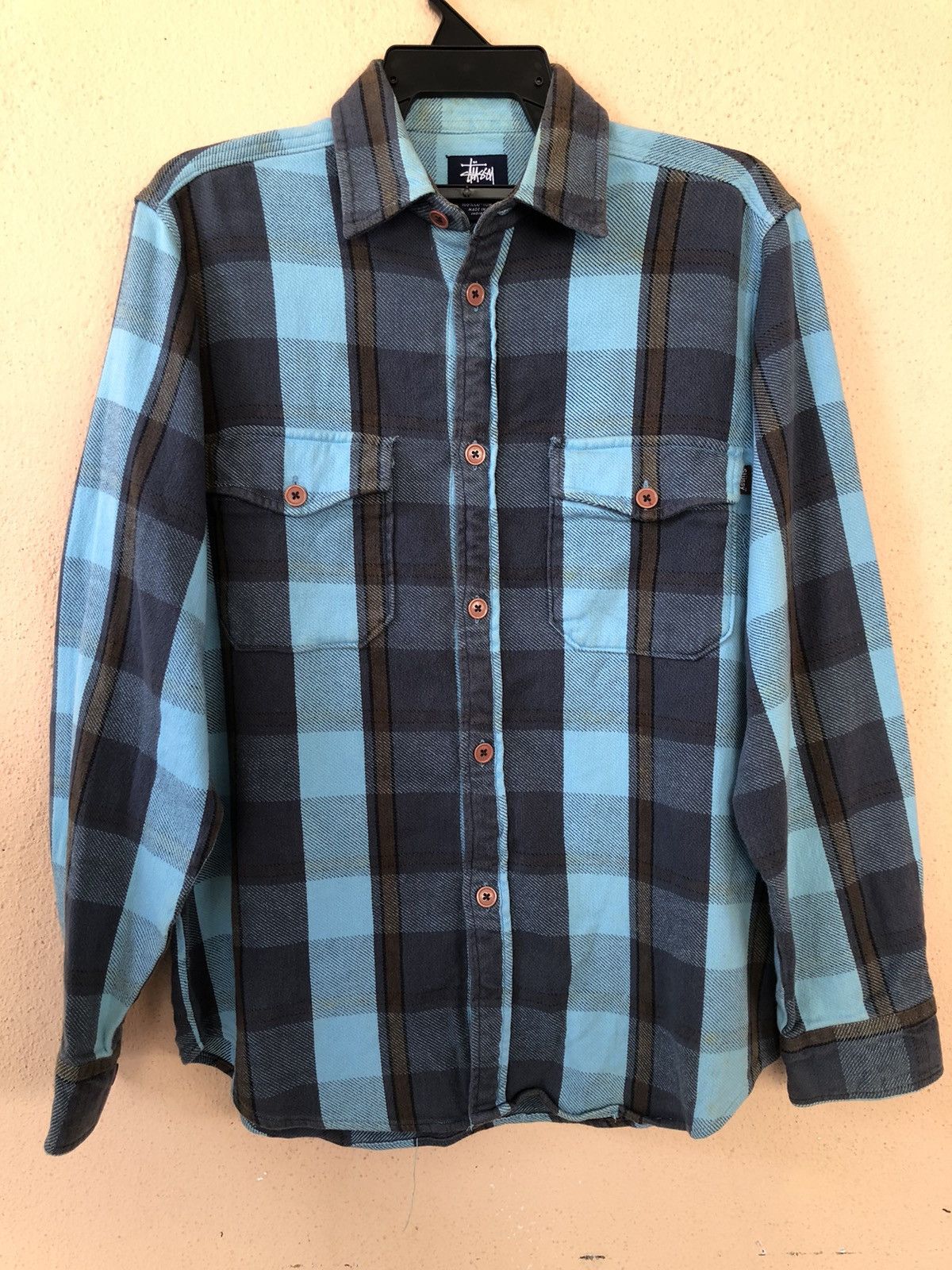 Stussy × Vintage Vintage STUSSY Heavy Cotton Flanel Size US M / EU 48-50 / 2 - 1 Thumbnail