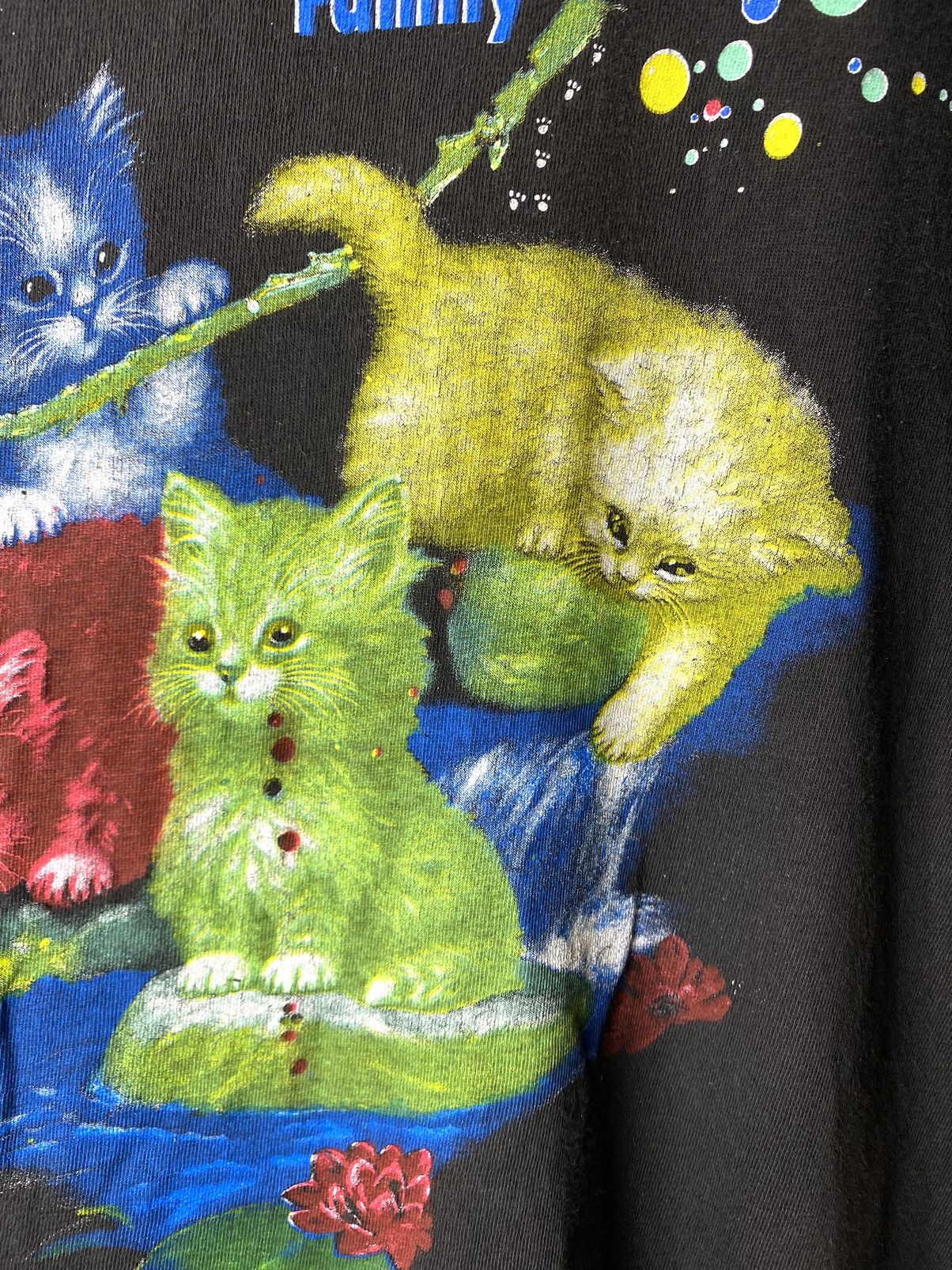 Vintage Vintage 80-90’s Art Cats T Shirt Animal Tee Size US M / EU 48-50 / 2 - 5 Thumbnail