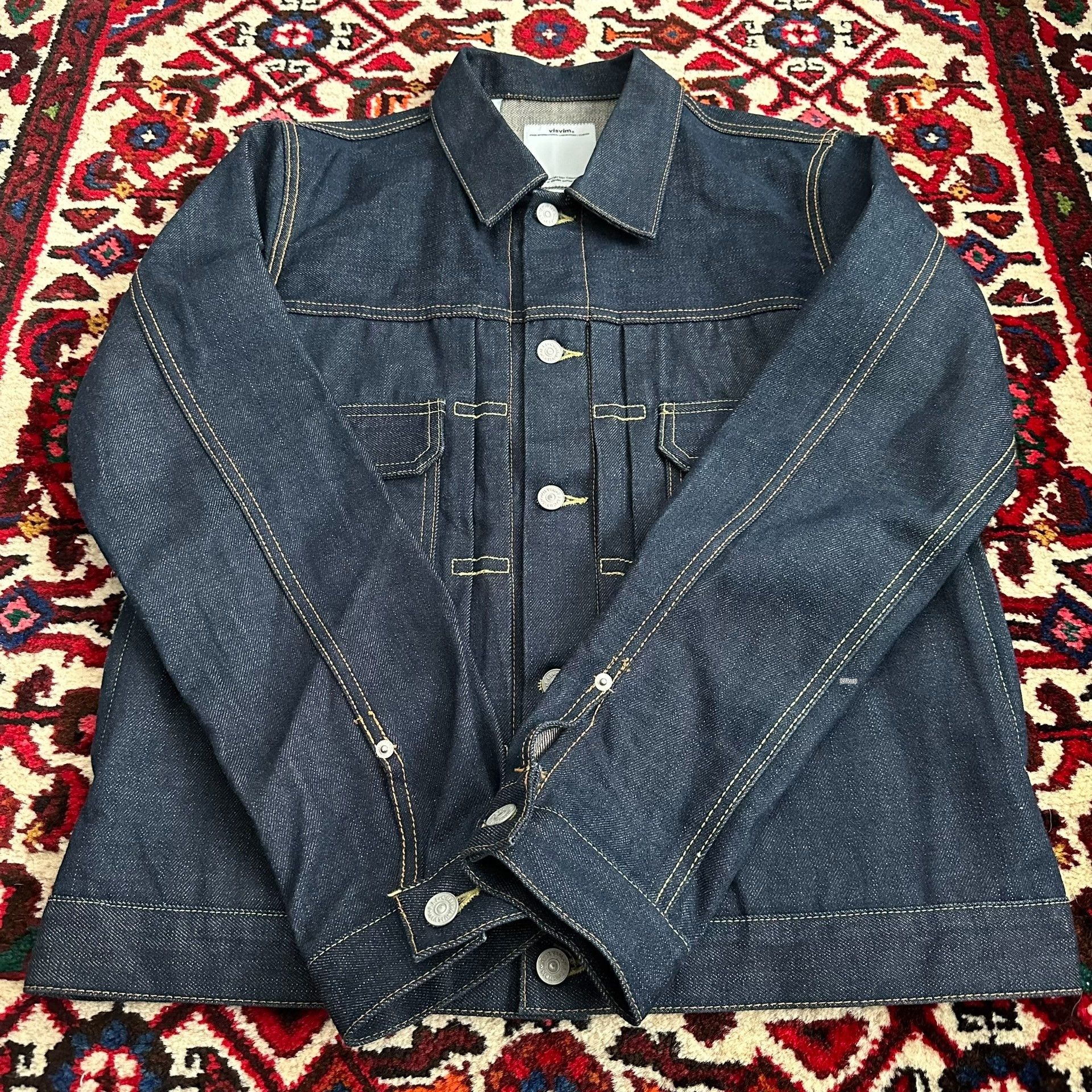 Visvim visvim 17ss 101 Raw Denim Jacket Size US L / EU 52-54 / 3 - 5 Thumbnail