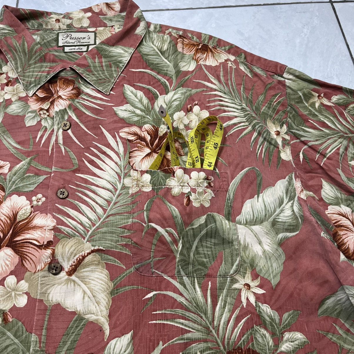 Japanese Brand Pusers Hawaiian silk shirt pattern Size US XXL / EU 58 / 5 - 4 Thumbnail