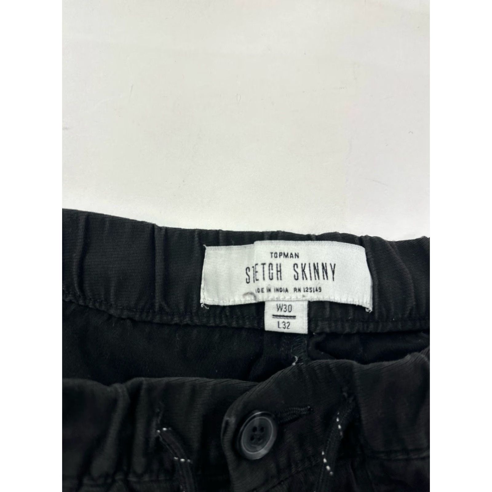 Topman VINTAGE Topman Pants Men’s 30 Black Skinny Joggers Size US 30 / EU 46 - 4 Thumbnail