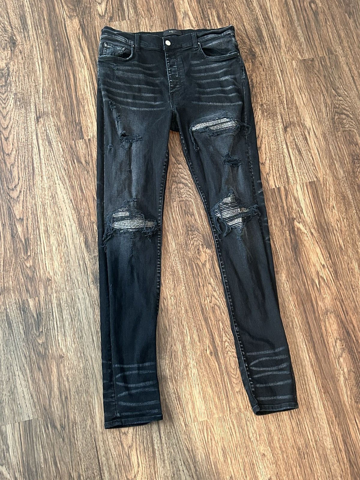 AMIRI Crystal Mx1 Jean- Black