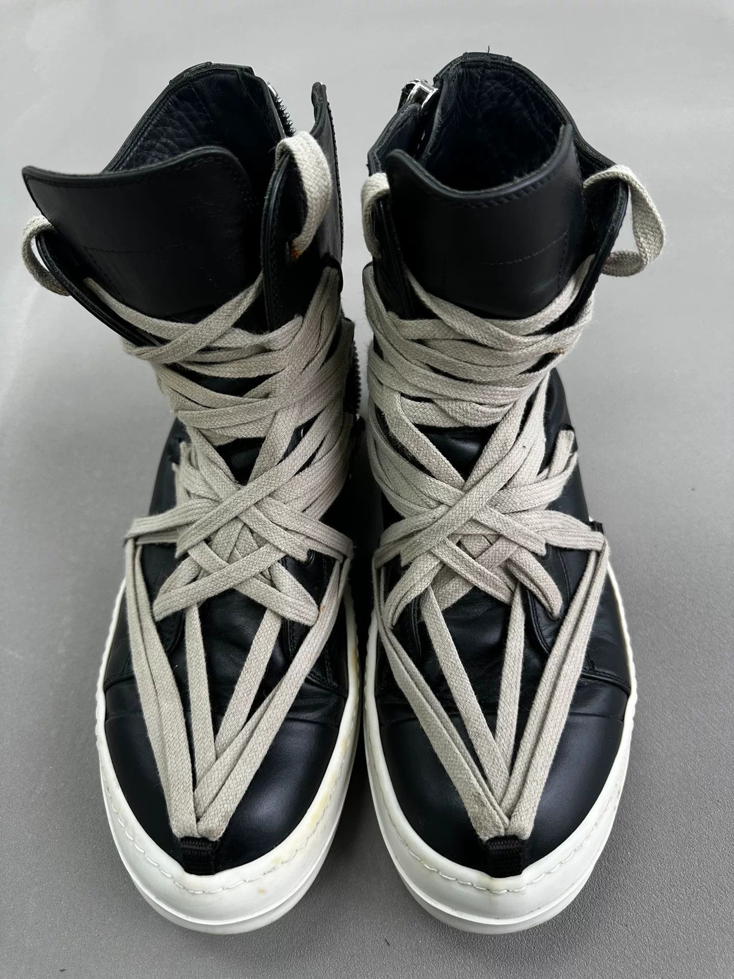 Rick Owens High-Top Sneakers with Laces