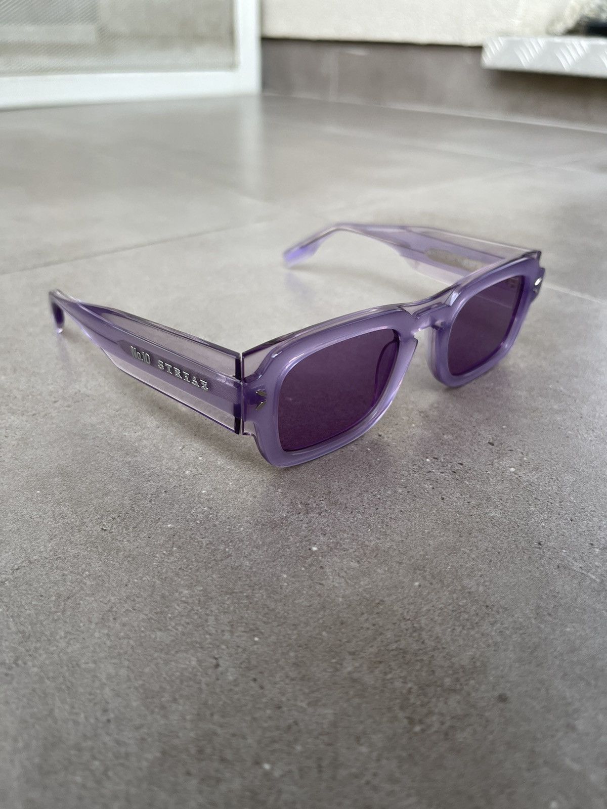 Alexander McQueen × McQ Alexander McQueen !DS! SS23 Alexander Mcqueen MQ0359S Violet Square Sunglasses Size ONE SIZE - 8 Thumbnail