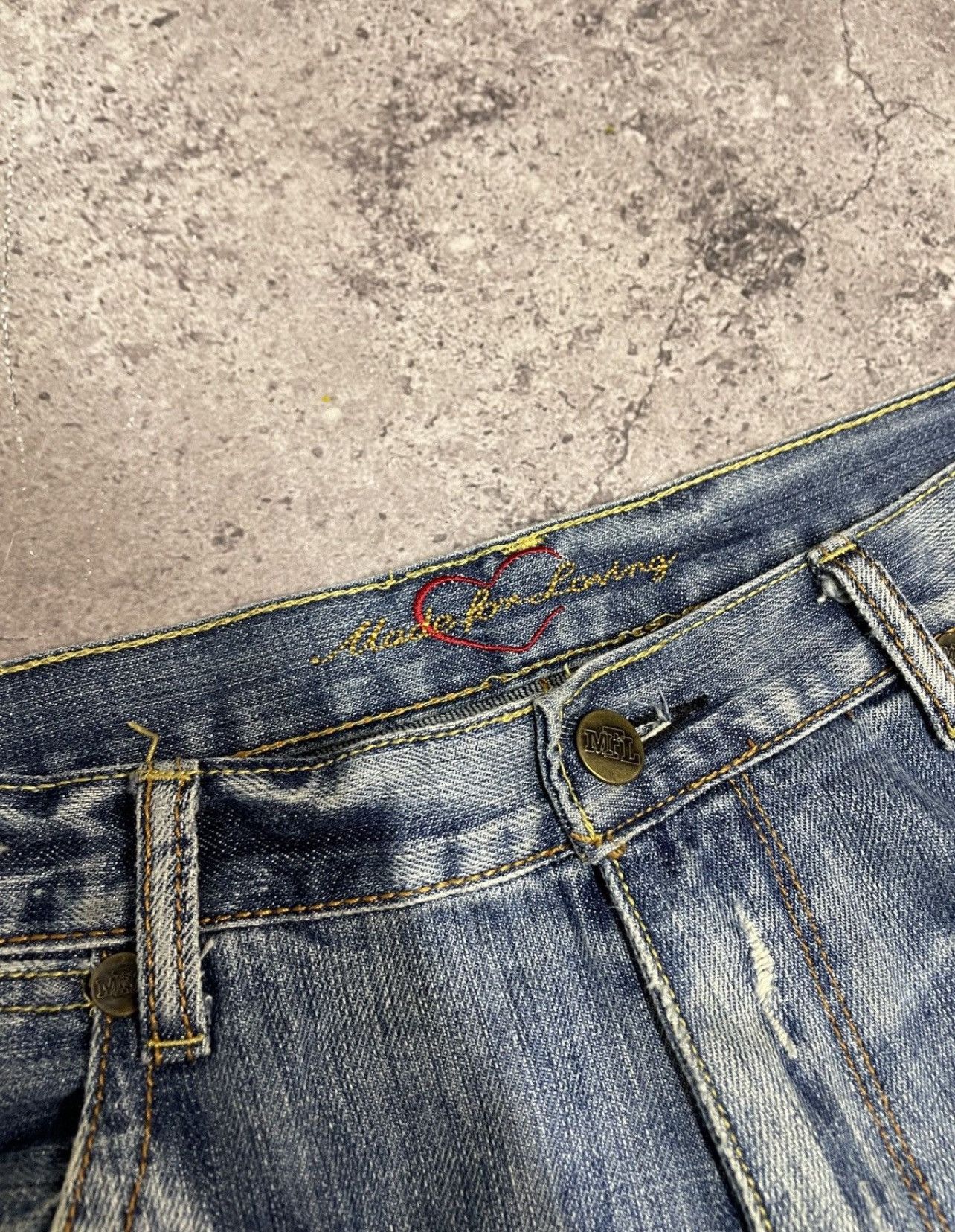 G-Star Vintage 00s Junya Watanabe Style Distressed Jeans Pants Size US 32 / EU 48 - 9 Thumbnail