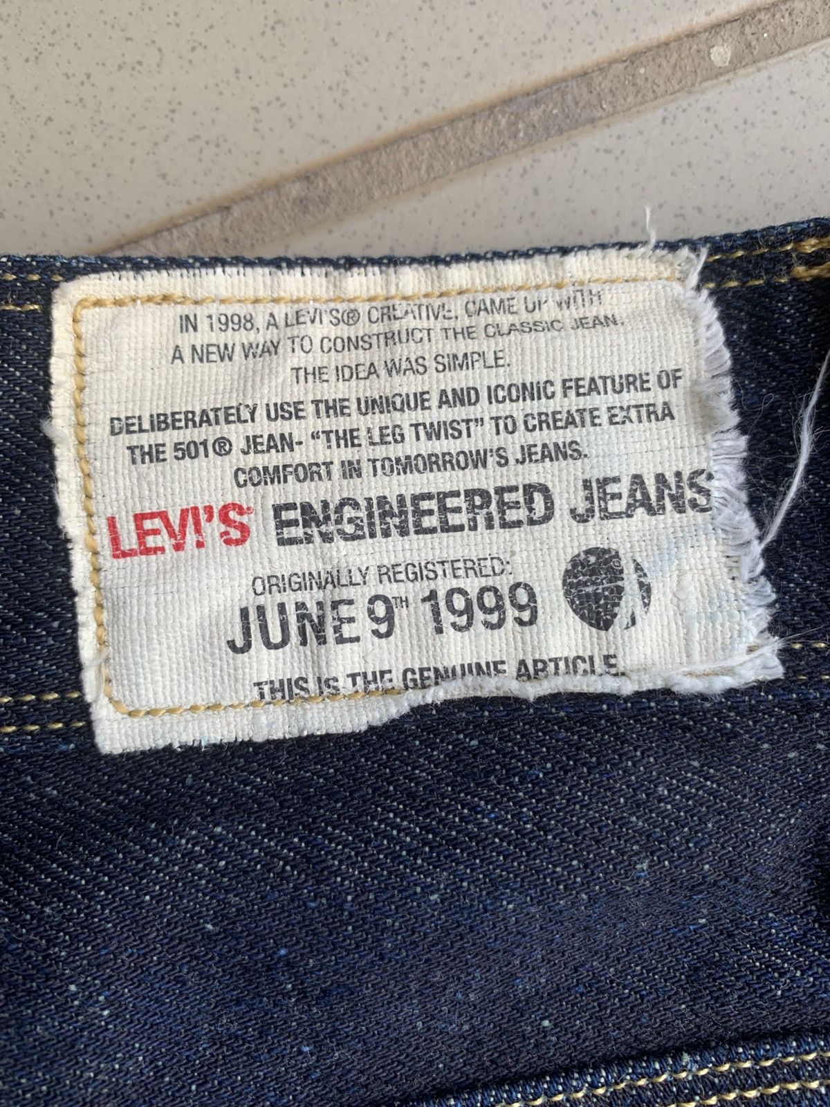 Levi's Vintage Clothing Vintage Levi’s Engineered Jeans 00062/703 June 9 1999 26x32 Size US 26 / EU 42 - 2 Thumbnail