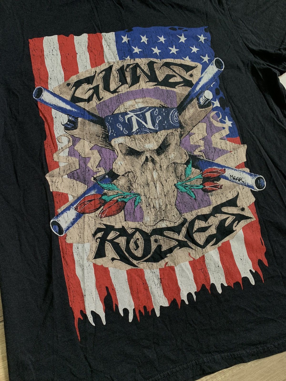 Guns N' Roses Guns N Roses Skull T shirt 2014 USA Flag Size US L / EU 52-54 / 3 - 4 Thumbnail