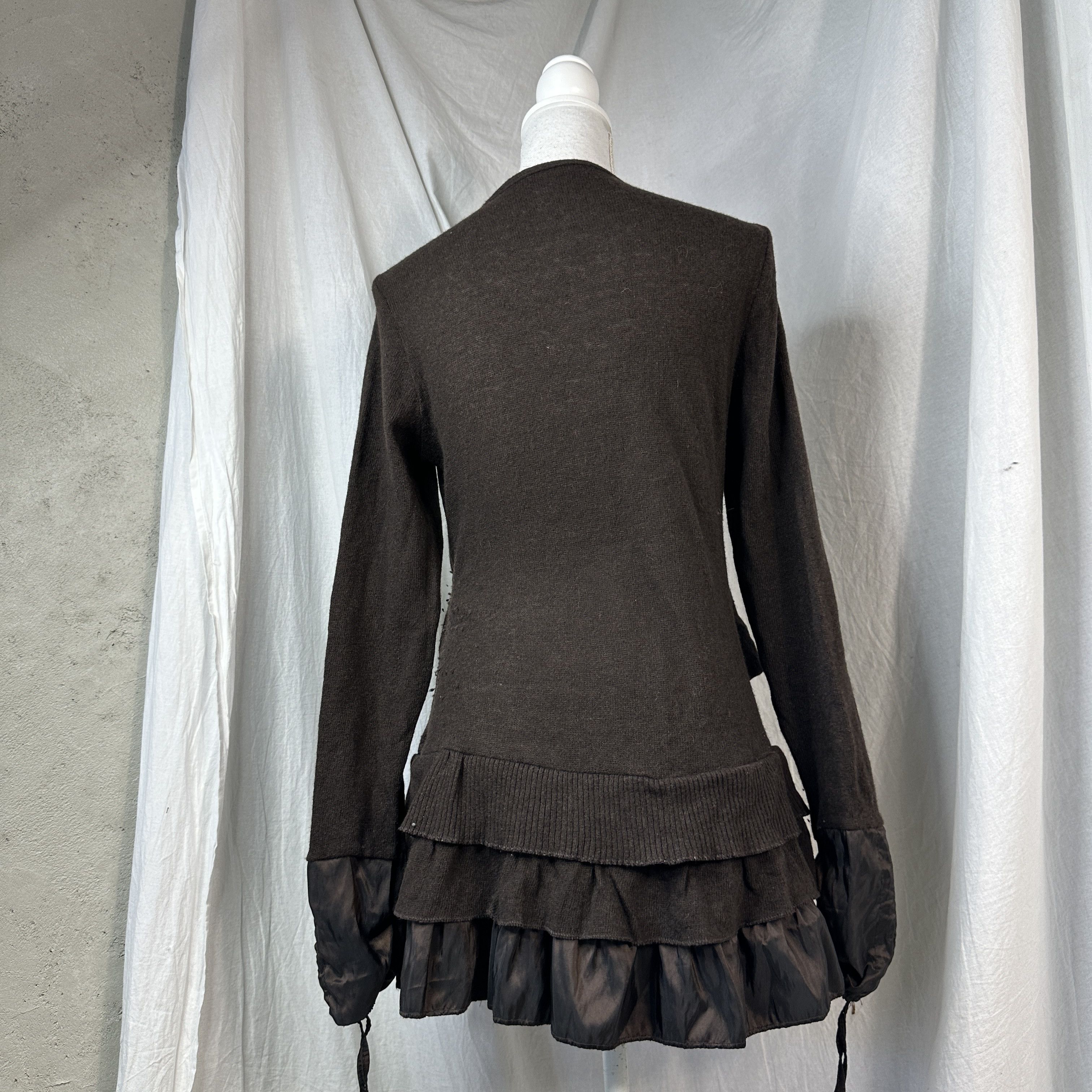 Vintage Vintage Y2K Avant Garde Wrapped Mohair & Nylon Sweater/Dress Size S / US 4 / IT 40 - 4 Thumbnail